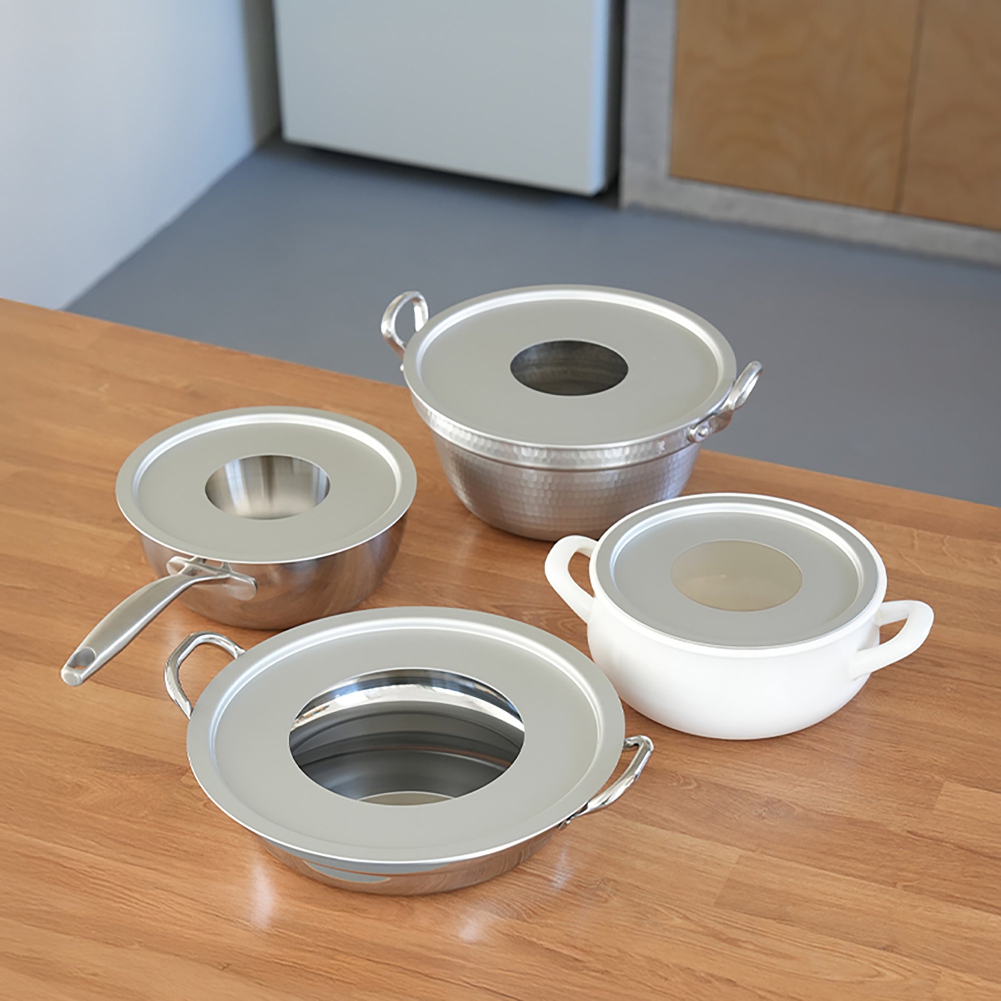 Anneau vapeur en aluminium et panier vapeur en bambou Shimoyama