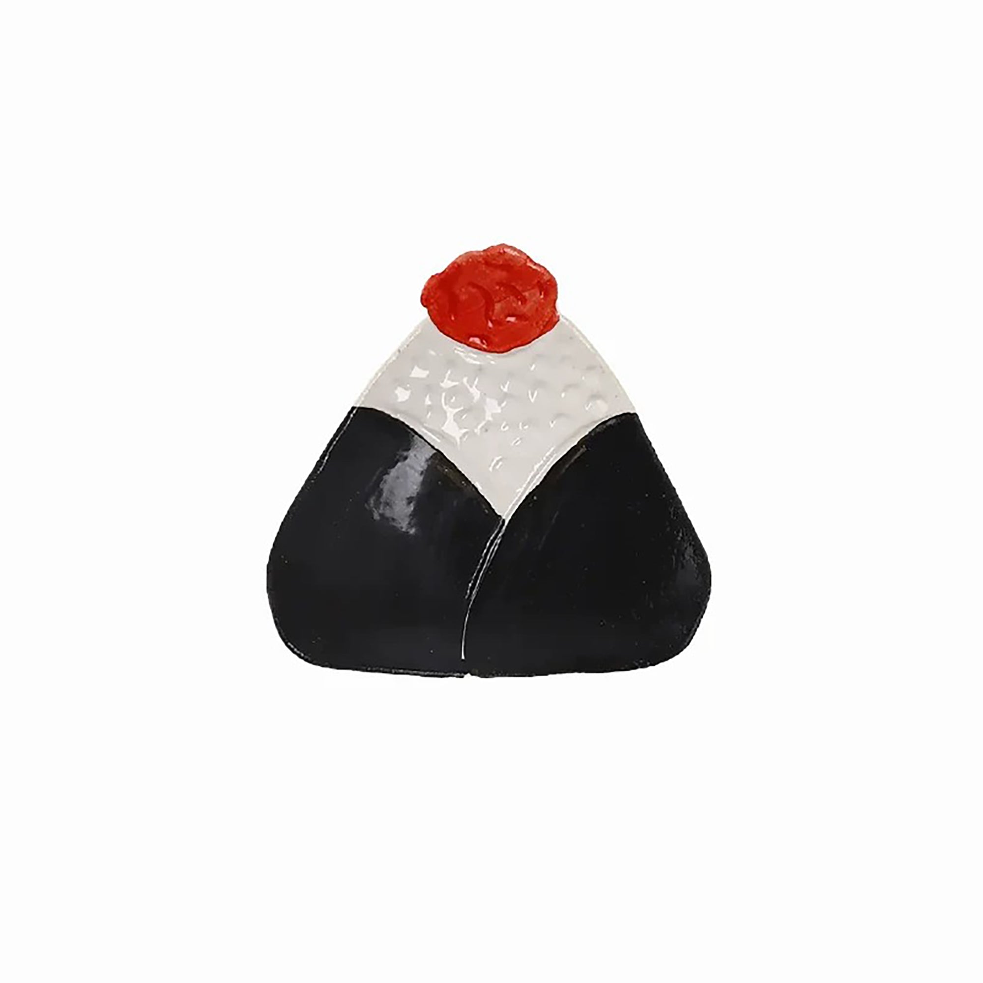 Petite assiette Mino-yaki en forme d’onigiri