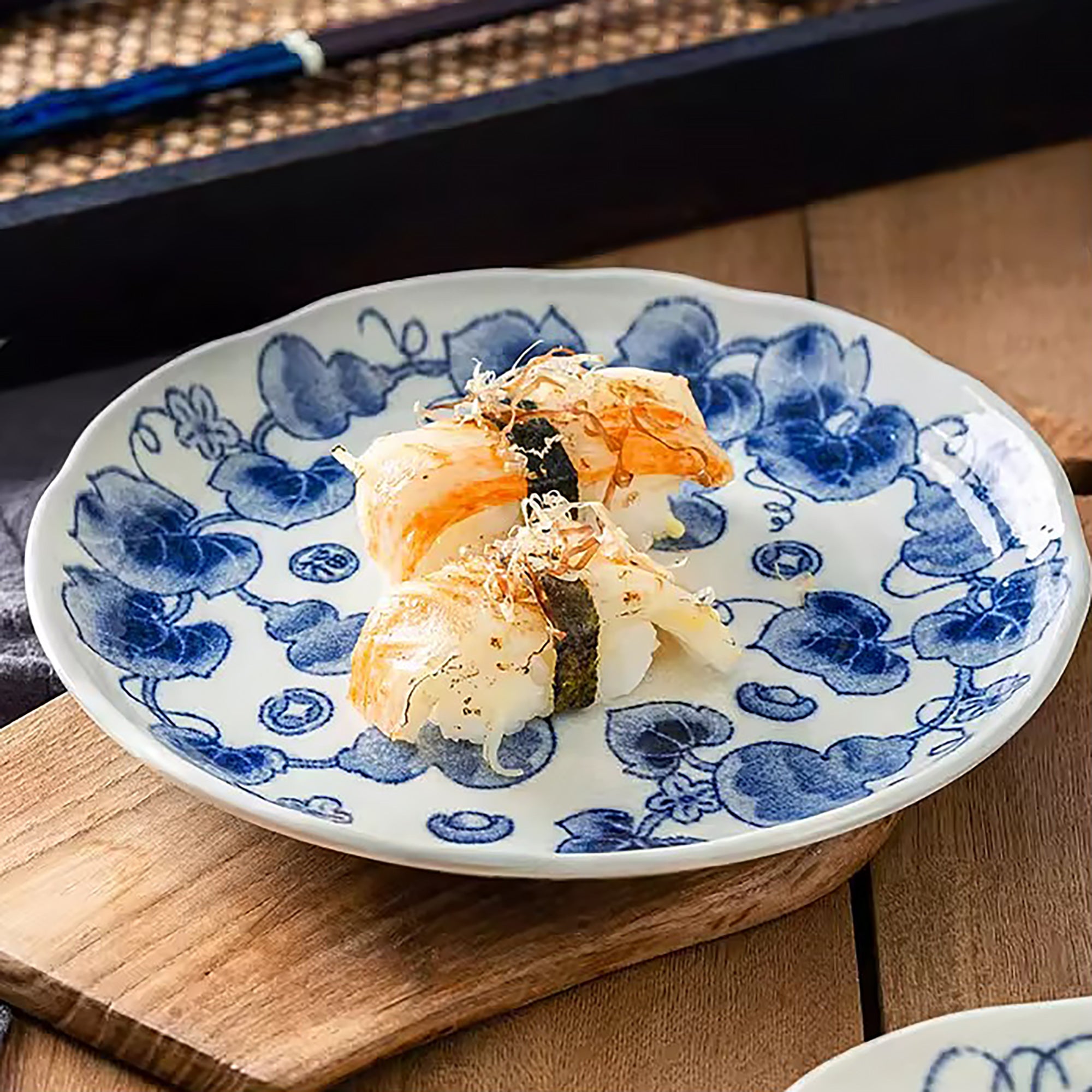 Vaisselle Minoyaki motif calebasse porte-bonheur