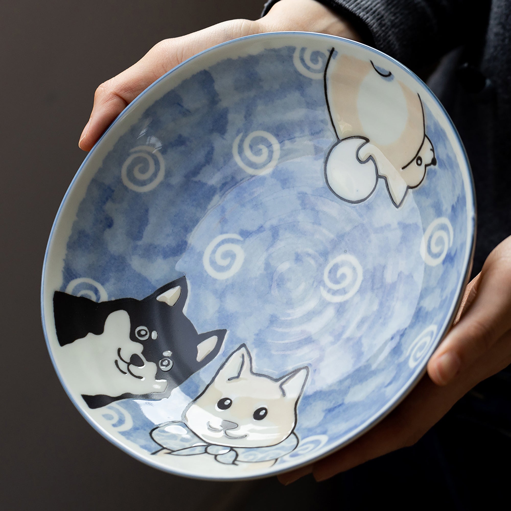 ASSIETTE MOTIF CHIEN DE MINO