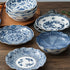ASSIETTE CREUSE,Bleu-blanc japonais