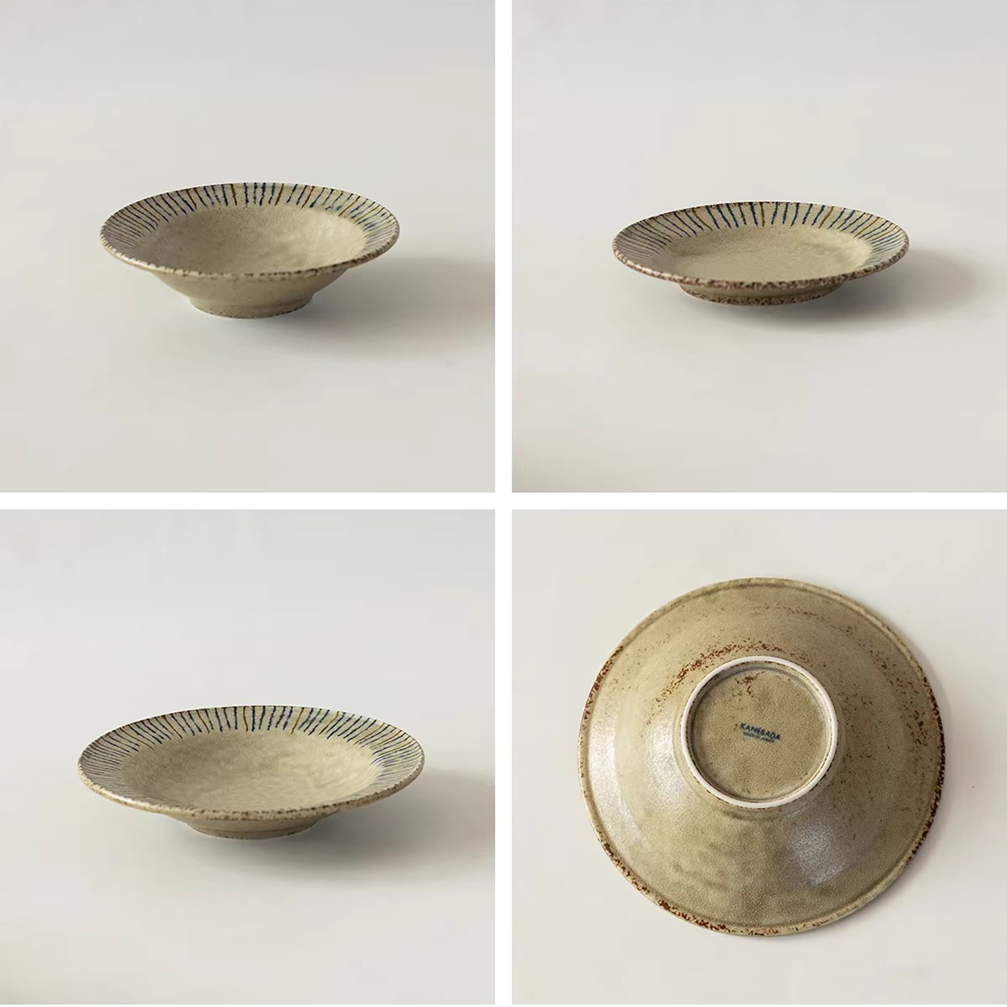 Vaisselle Mino-yaki motif “aiguilles de pin Tokusa”