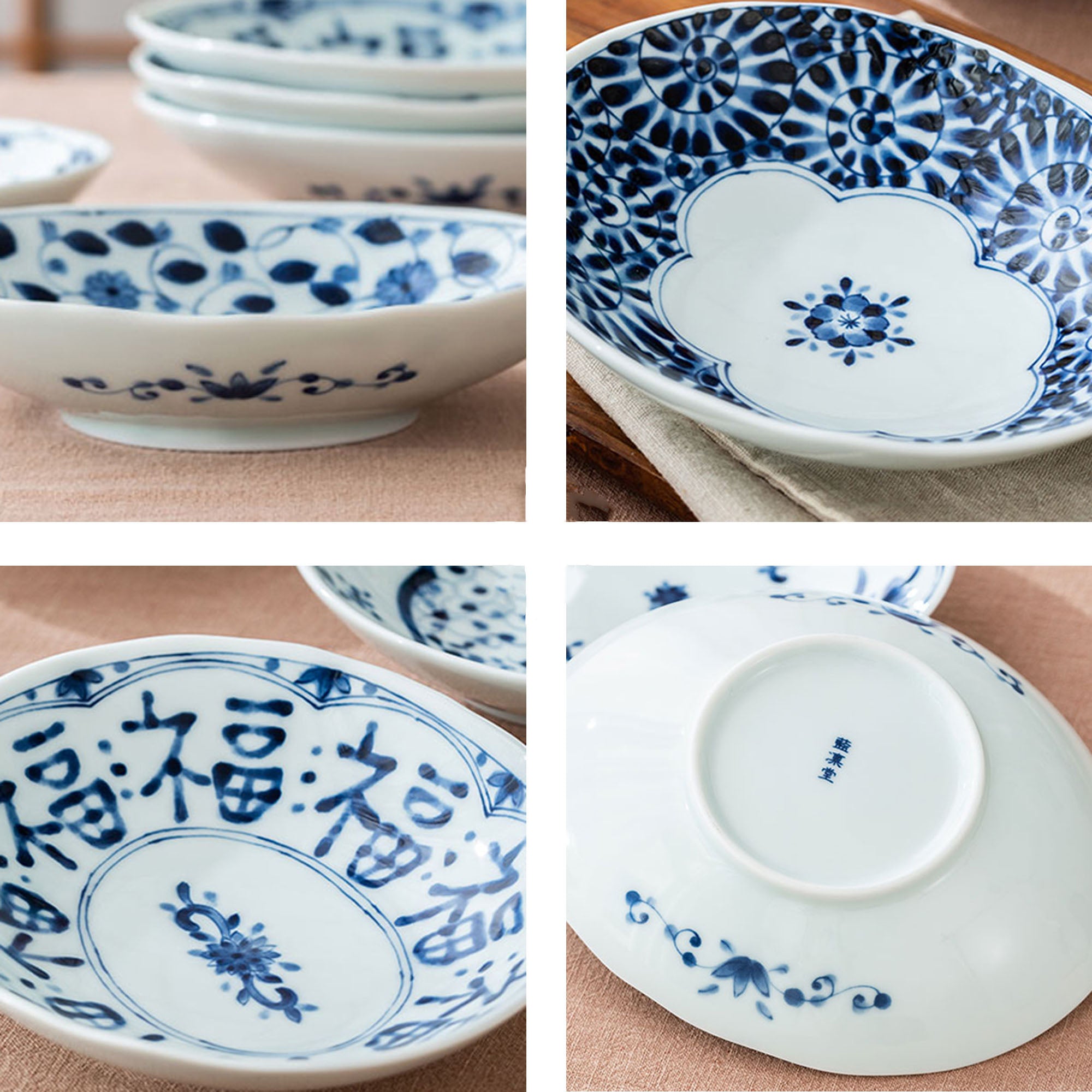 Traditional oval plates