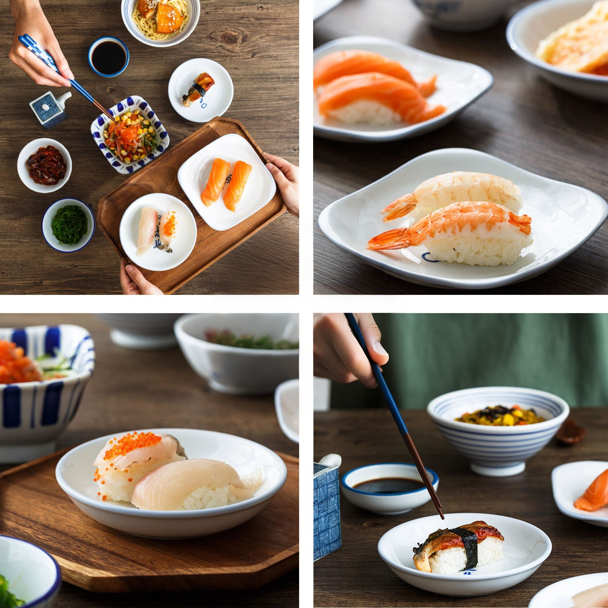 Plates with positive Japanese phrases