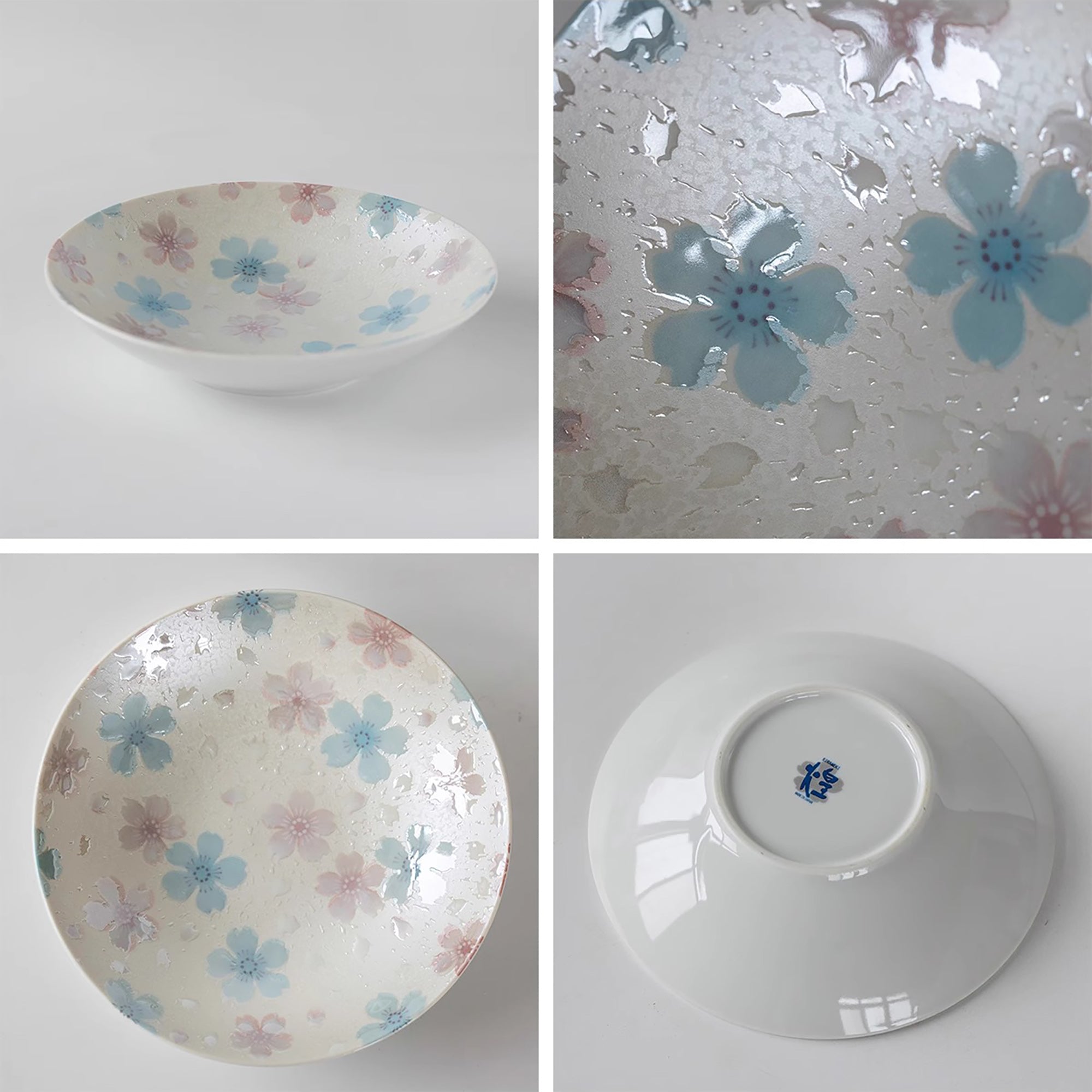 Assiette en céramique Minoyaki avec Émail nacré