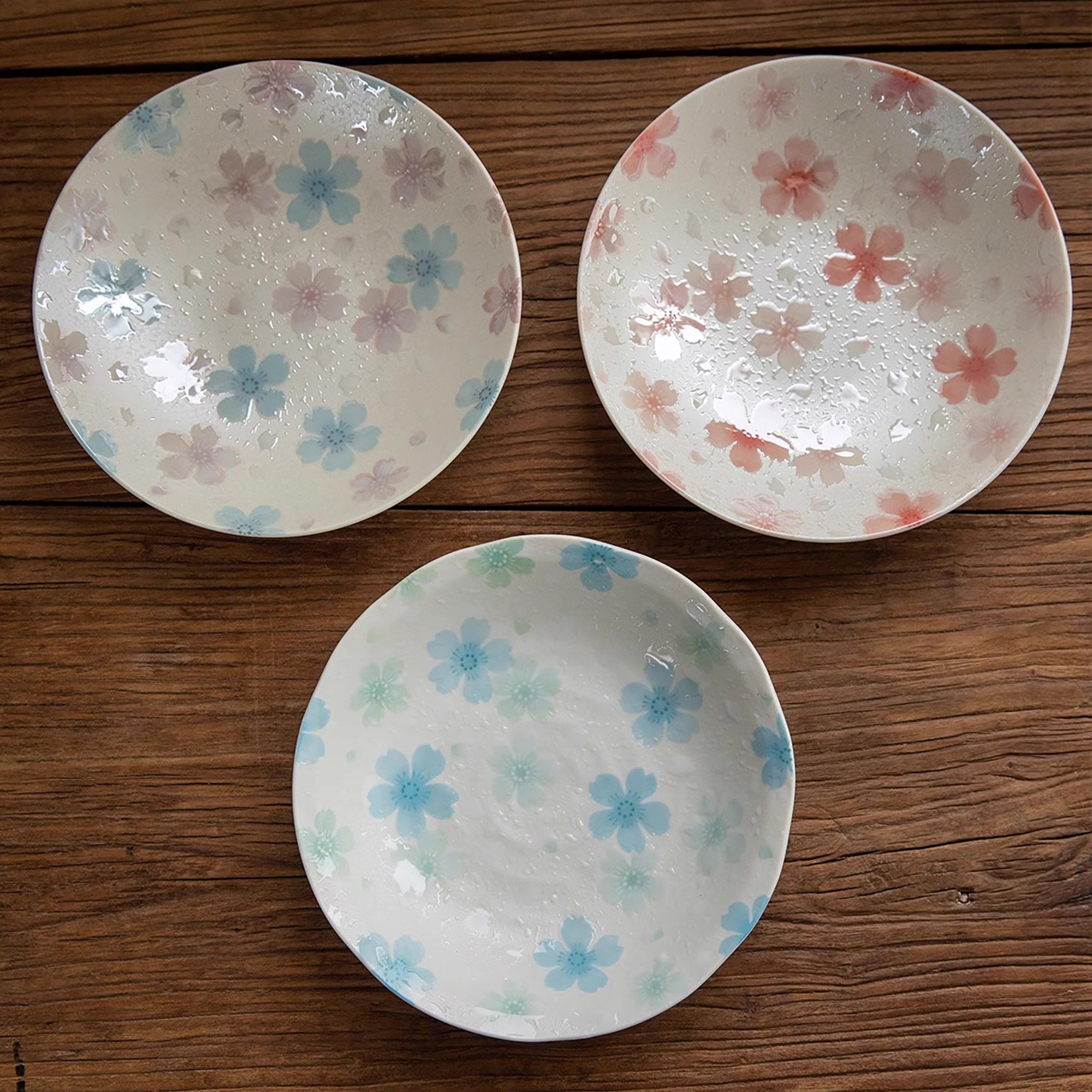 Assiette en céramique Minoyaki avec Émail nacré