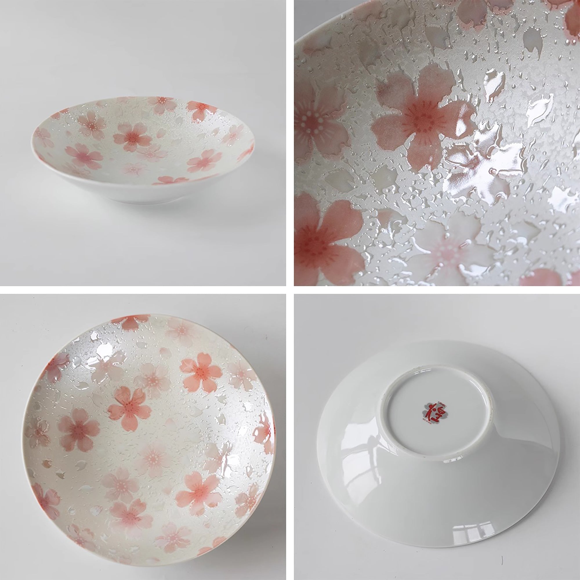 Assiette en céramique Minoyaki avec Émail nacré