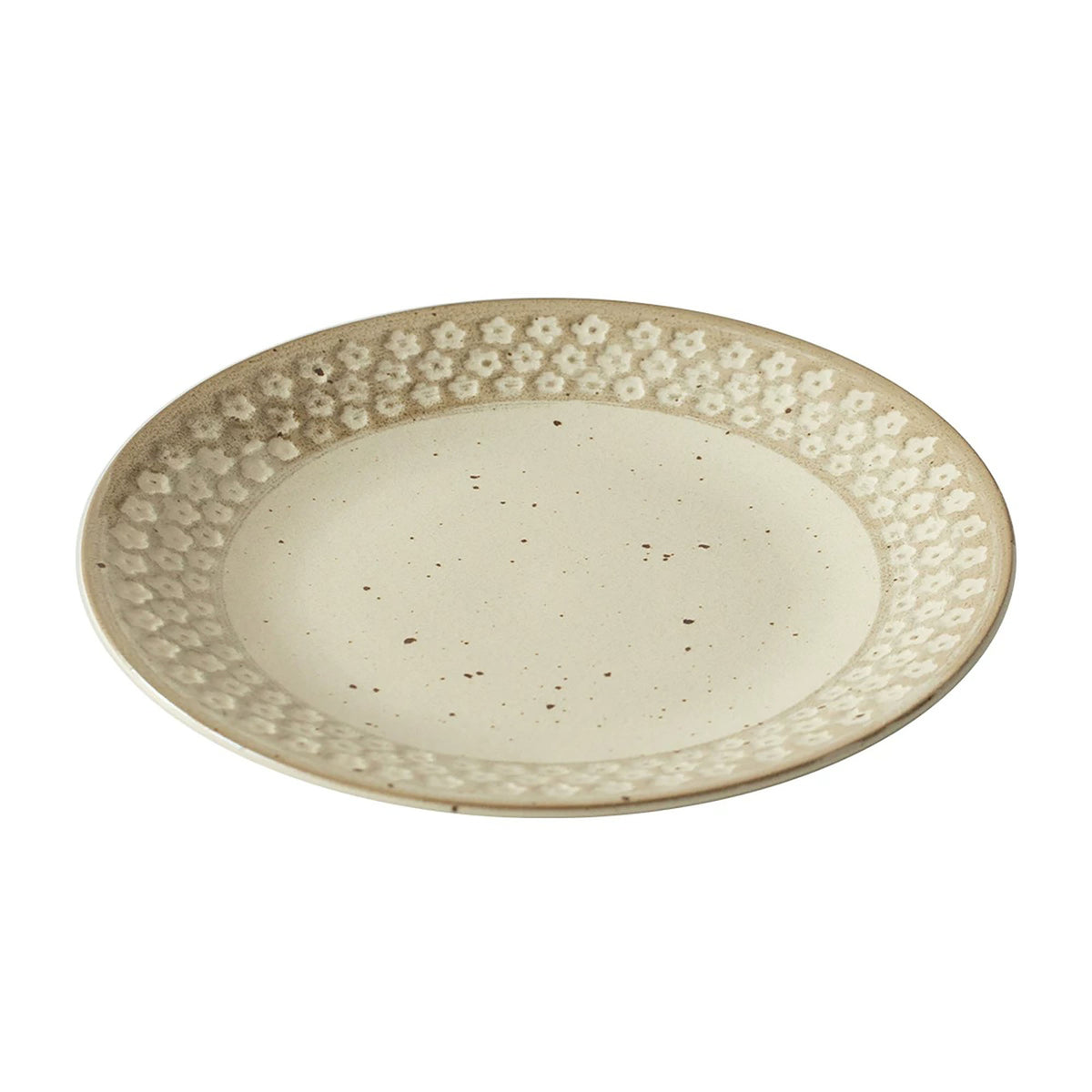 Assiette japonaise Mino-yaki en céramique aux motifs rétro