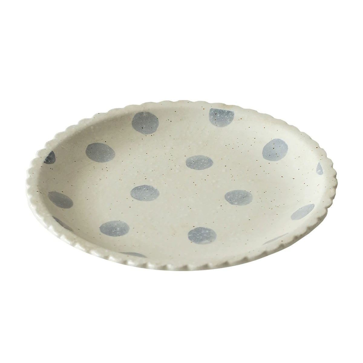 Assiette japonaise Mino-yaki en céramique aux motifs rétro