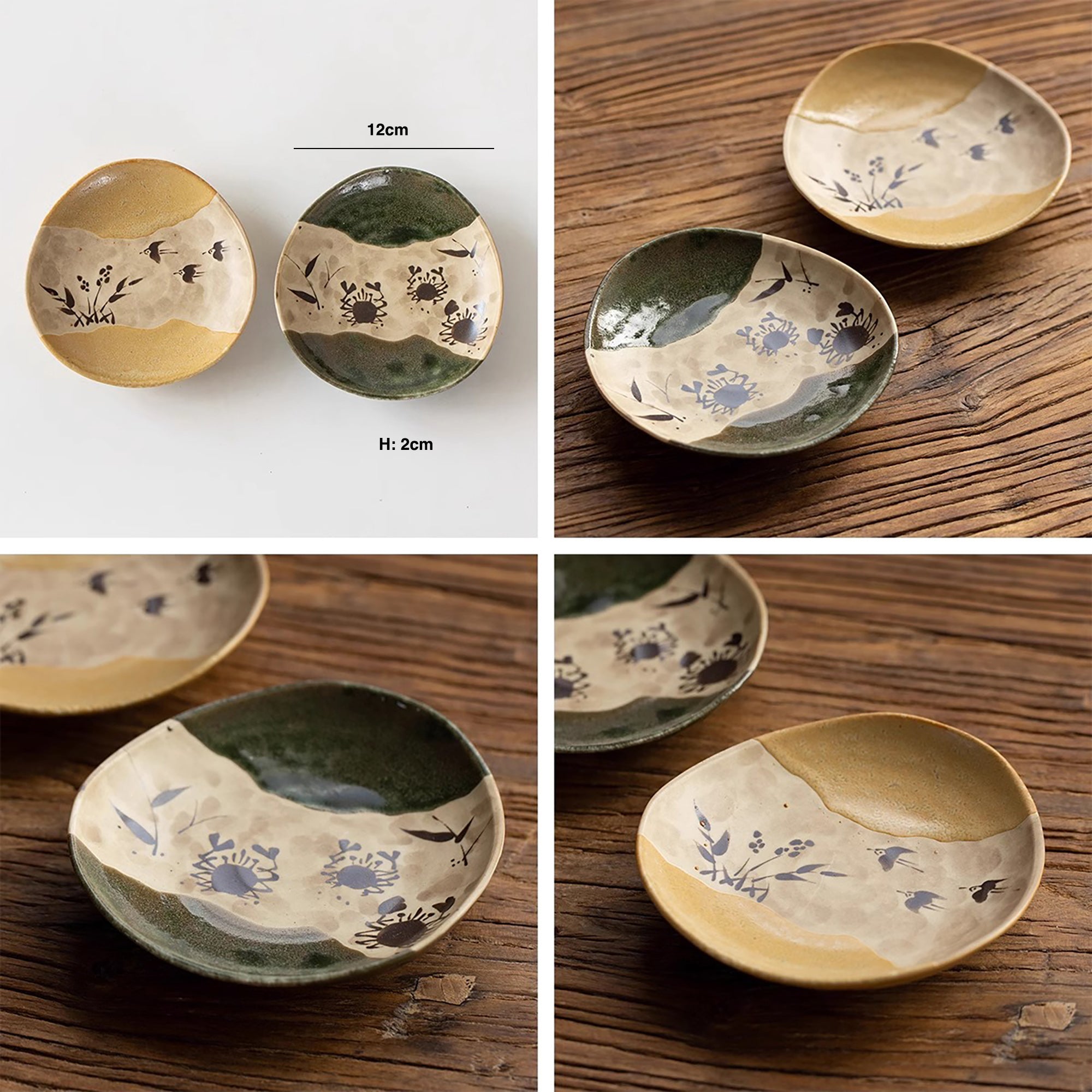 Assiette artisanale Seto-yaki