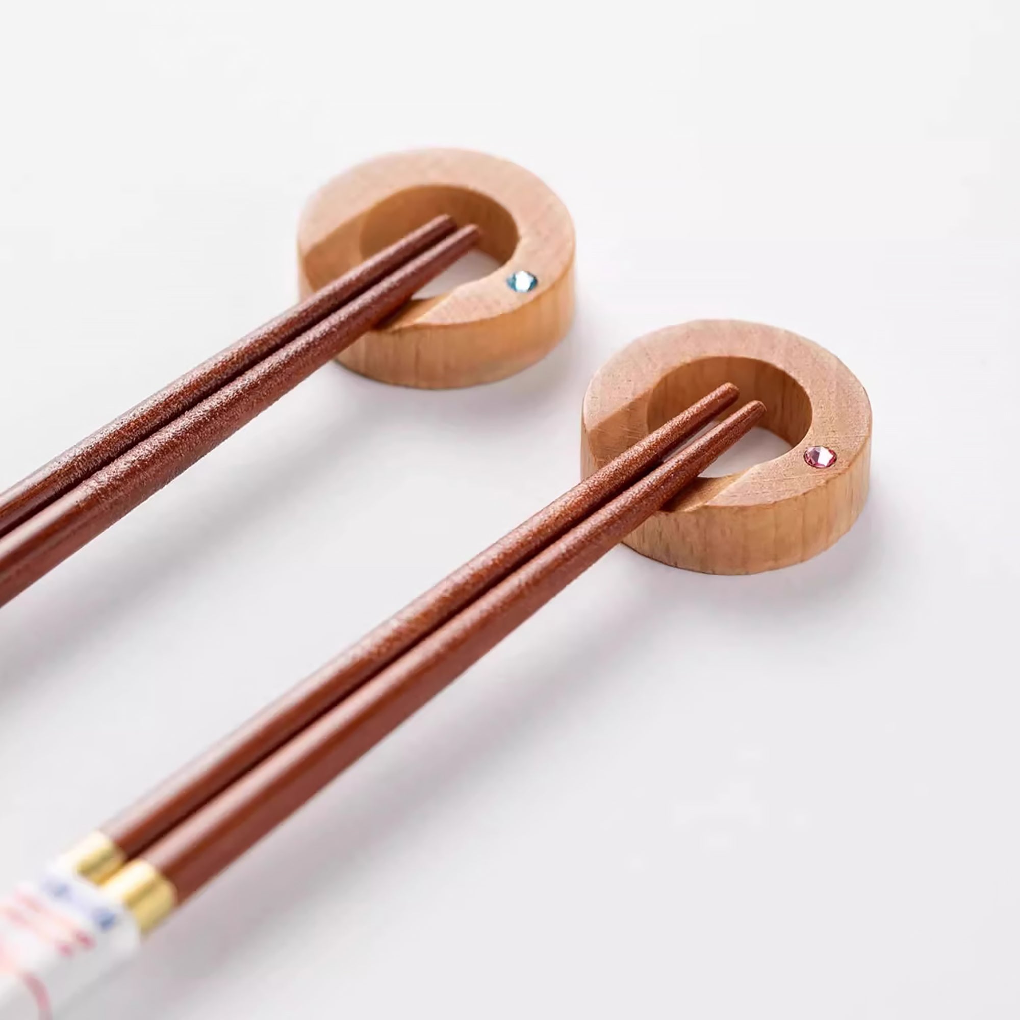 Baguettes Ishida en bois naturel avec coffret cadeau