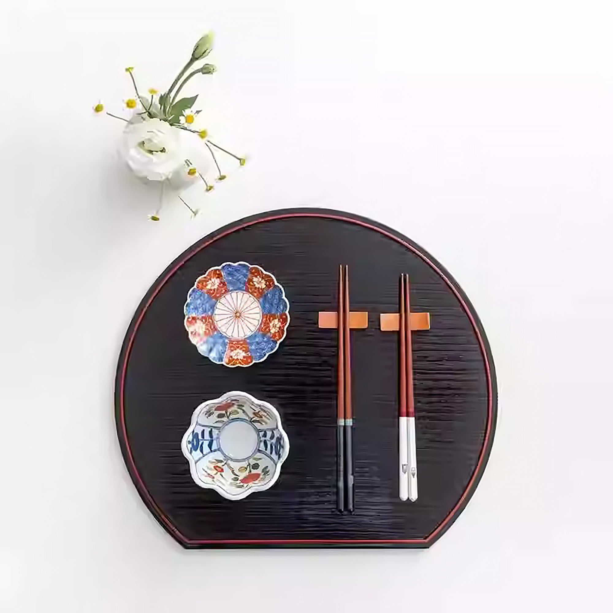 Baguettes en bois naturel Ishida avec Thème “Happy life”