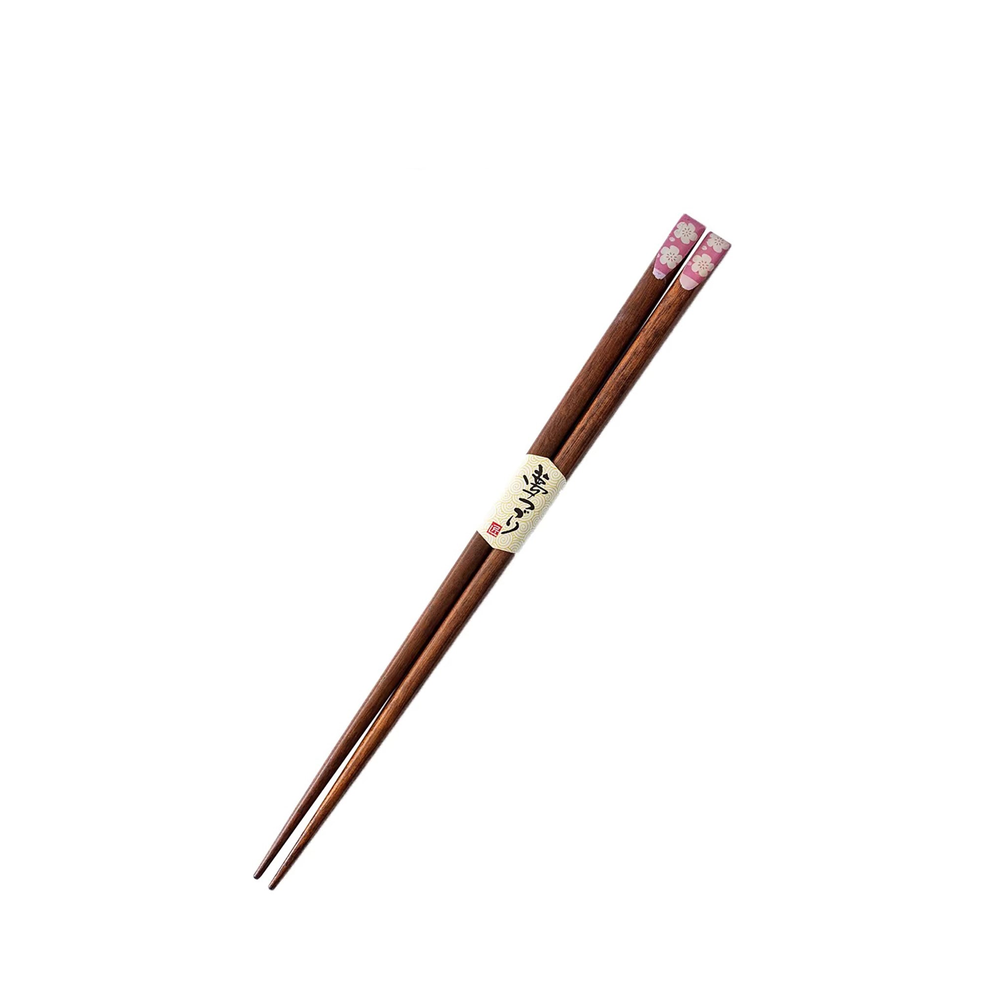 Baguettes Tanaka en bois naturel pointe fine