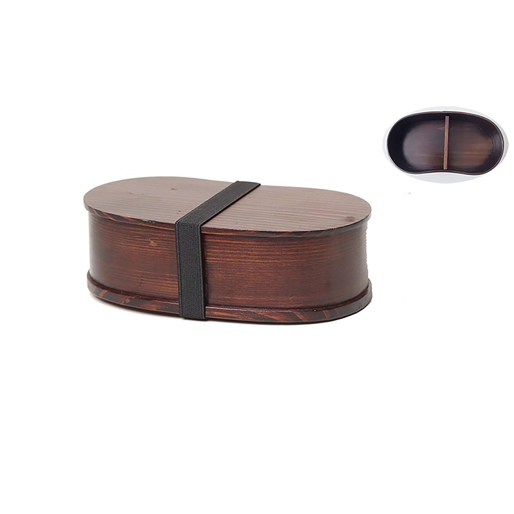 Bento en bois de cèdre avec séparateur