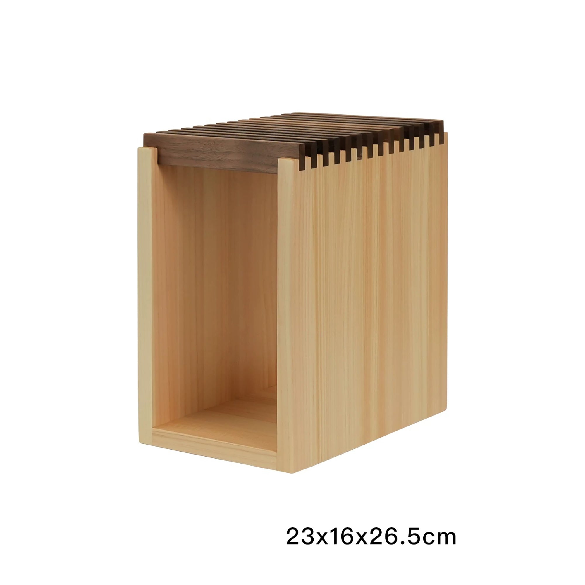 Bloc à couteaux japonais en bois Hinoki