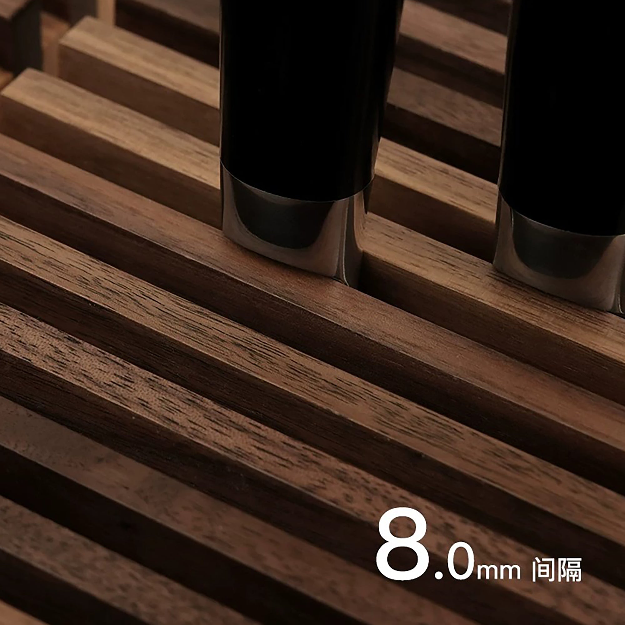 Bloc à couteaux japonais en bois Hinoki