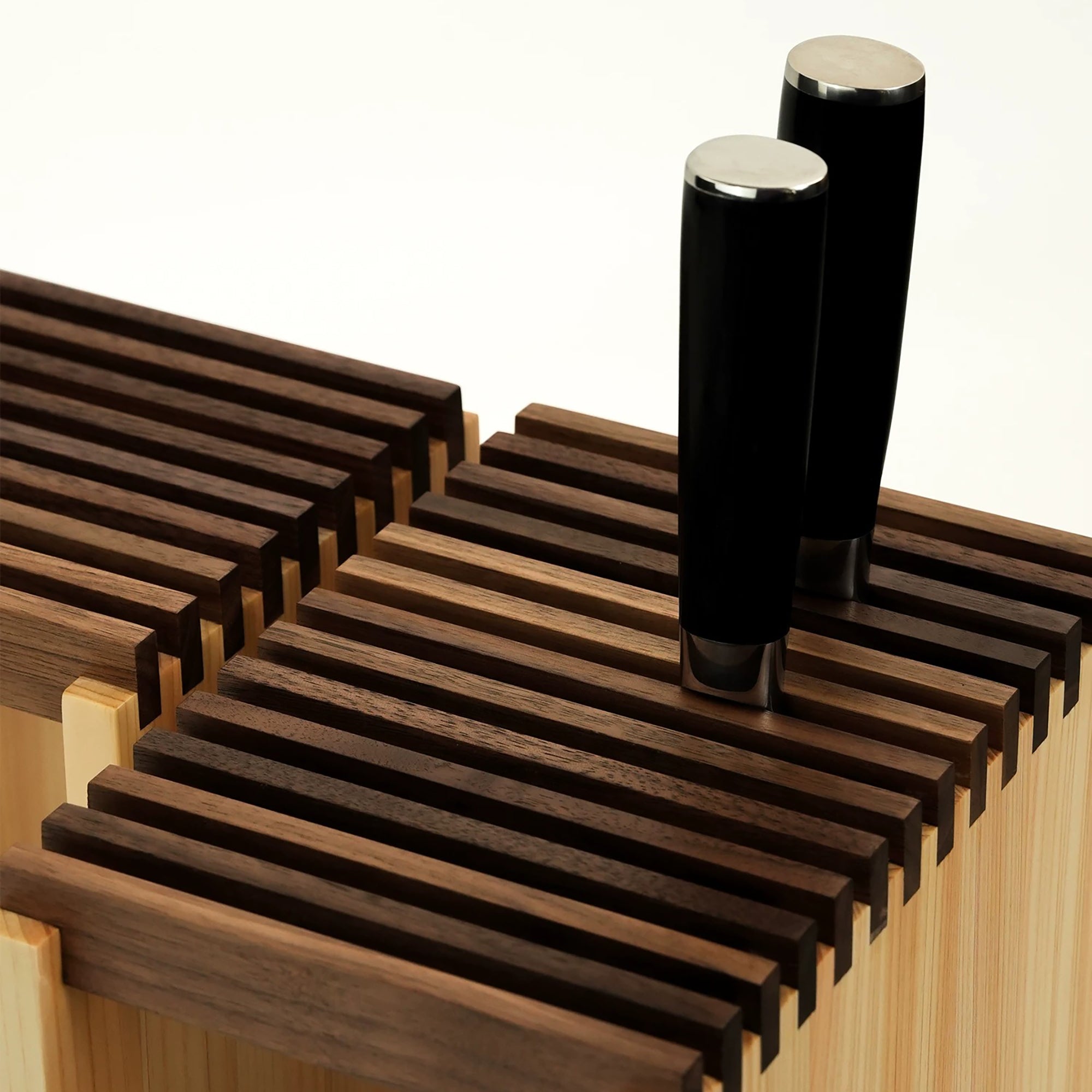 Bloc à couteaux japonais en bois Hinoki
