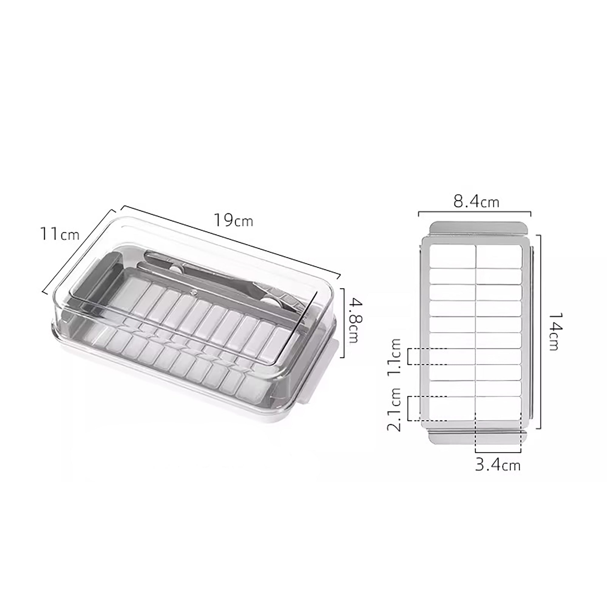 Boîte Skater pour découper et conserver le beurre