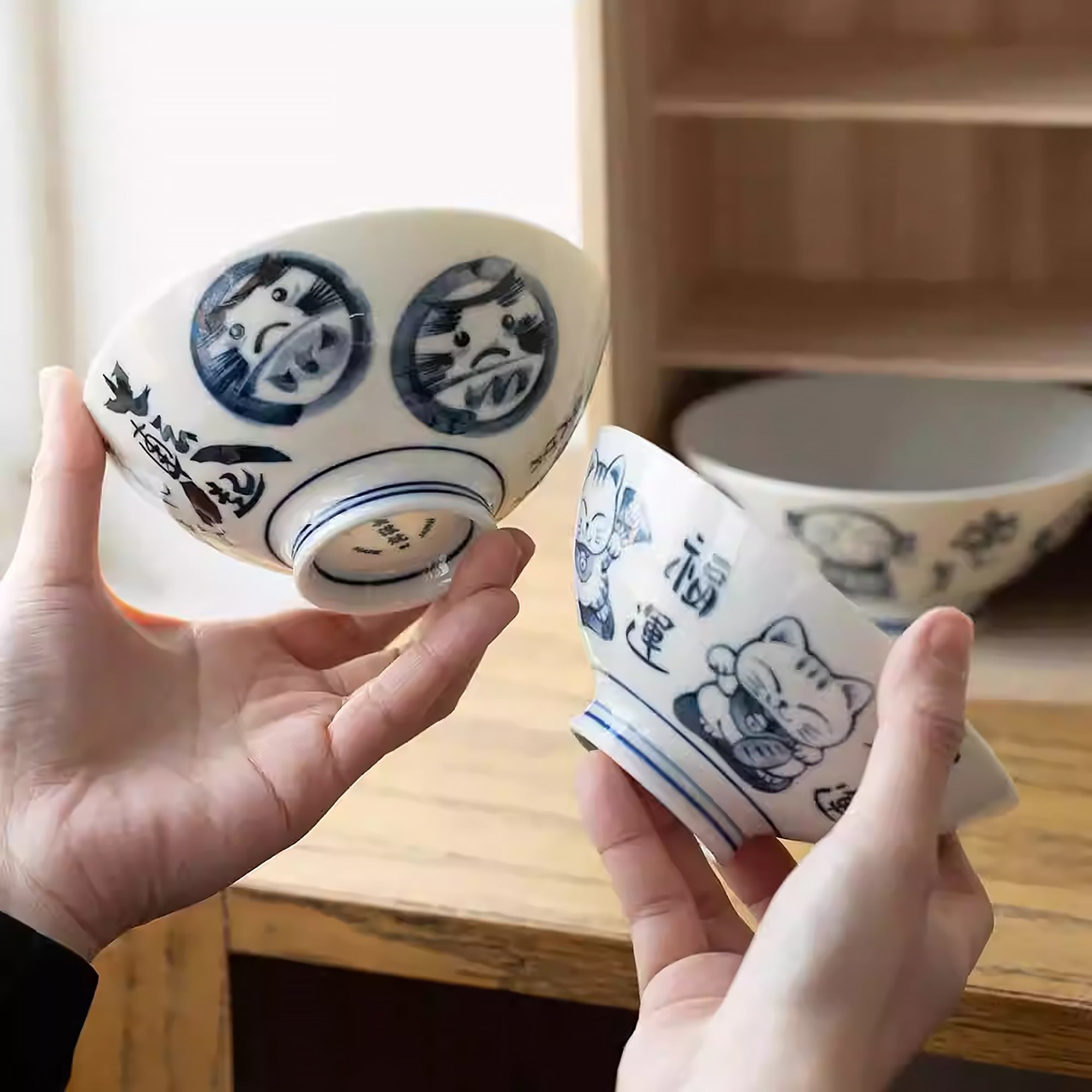 Bol en porcelaine Minoyaki série “Bonne Fortune”