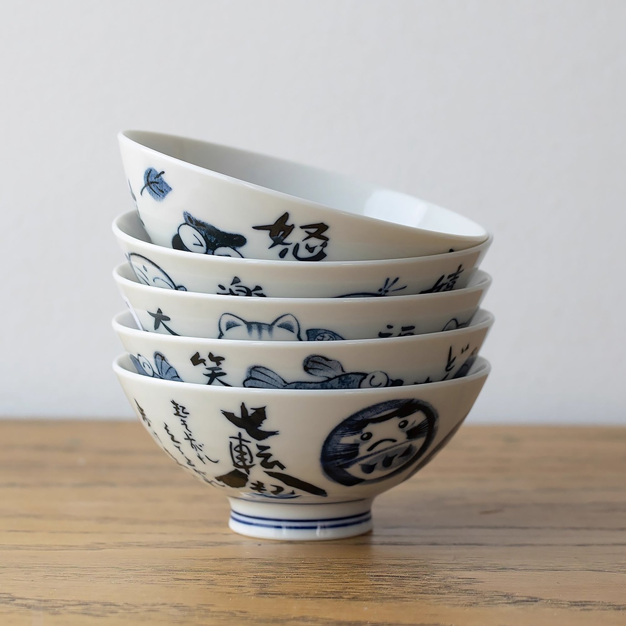 Bol en porcelaine Minoyaki série “Bonne Fortune”