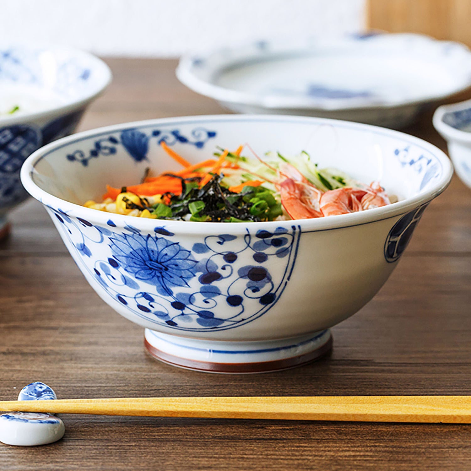 Traditional ramen bowls