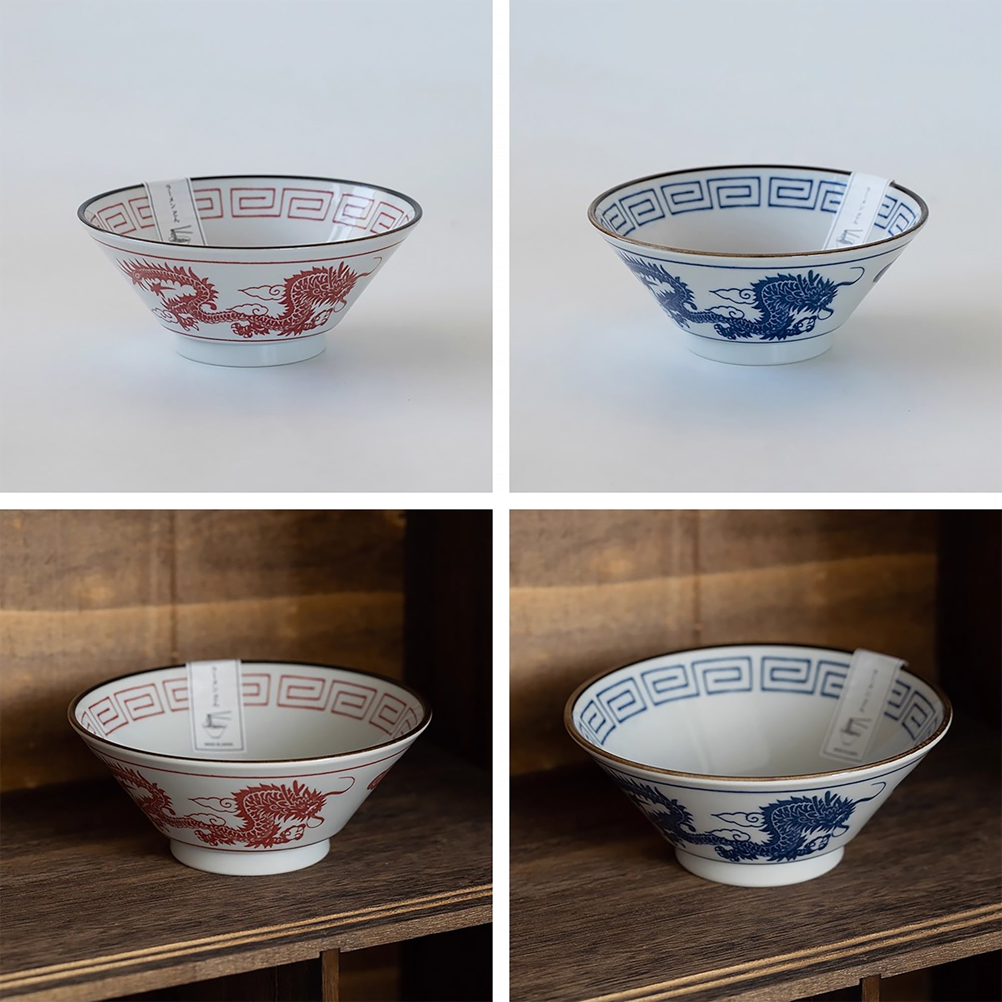 Bol à ramen japonais Minoyaki motif dragon