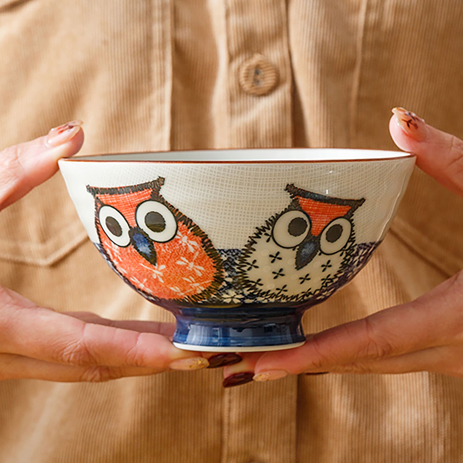 Bols à riz avec mignon dessin Hibou