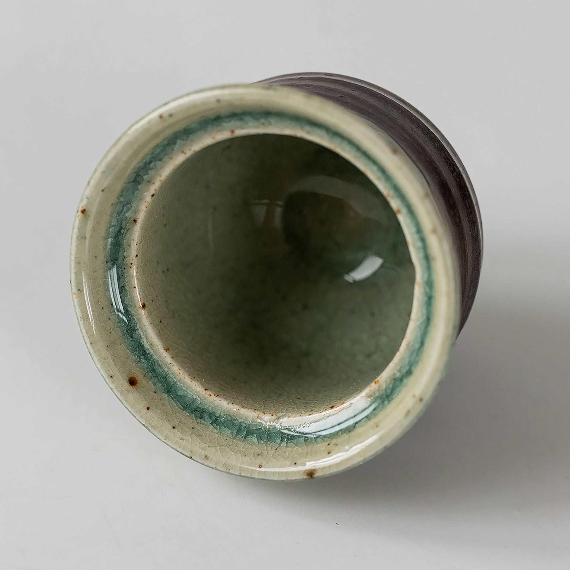 Tasse à thé en grès artisanal Setoyaki du style Iriyama