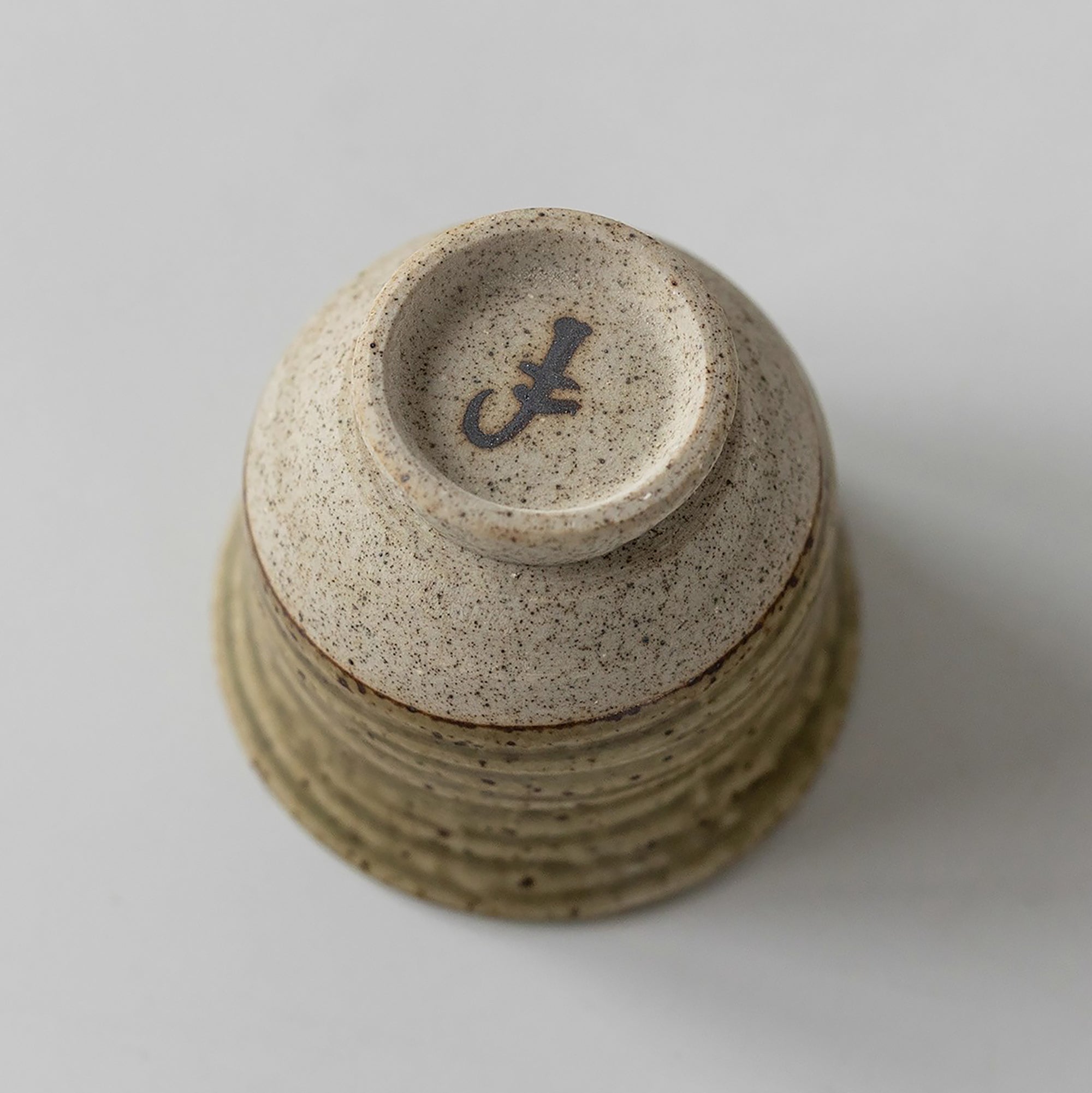 Tasse à thé en grès artisanal Setoyaki du style Iriyama