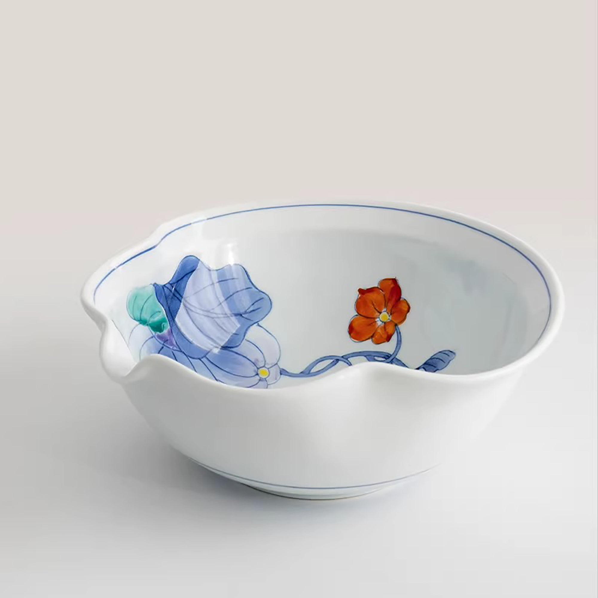 Bol profond Arita motif fleur de gourde