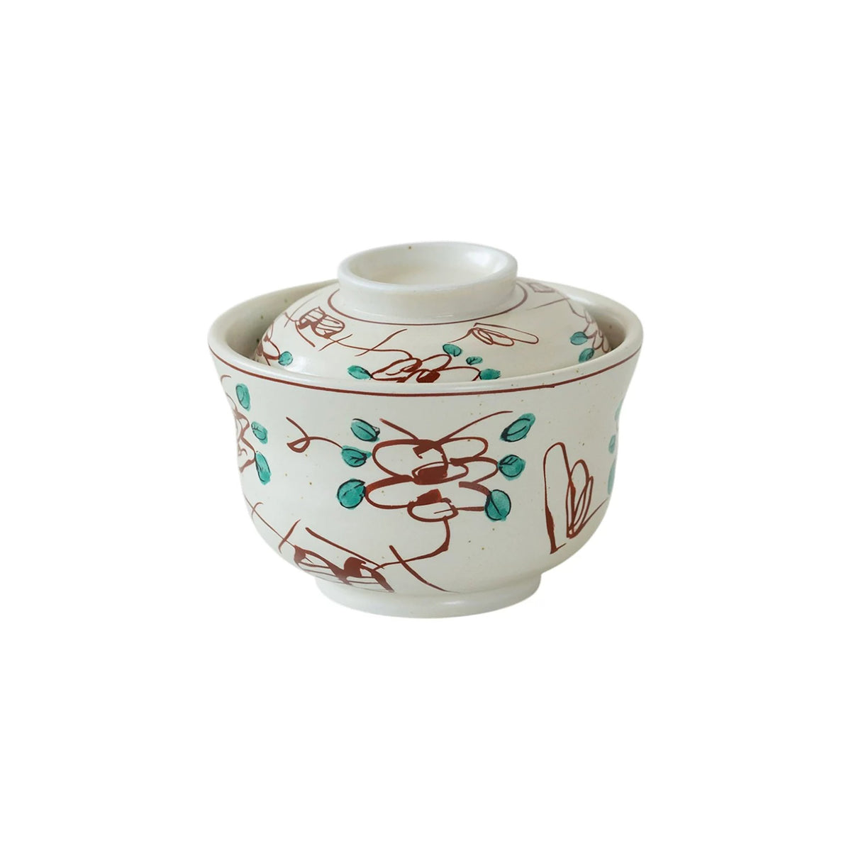Bol à chawanmushi Setoyaki à décor Aka-e