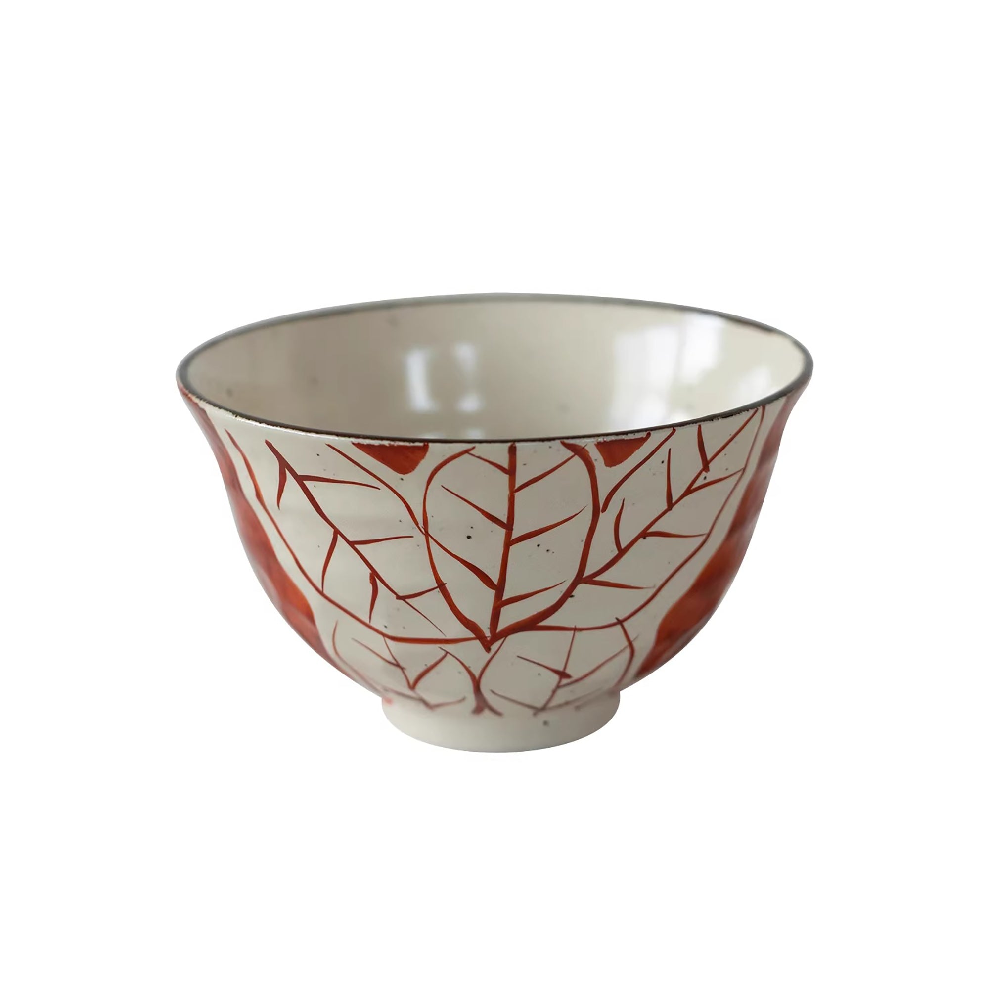 Bol à ramen Setoyaki Akae motif floral traditionnel