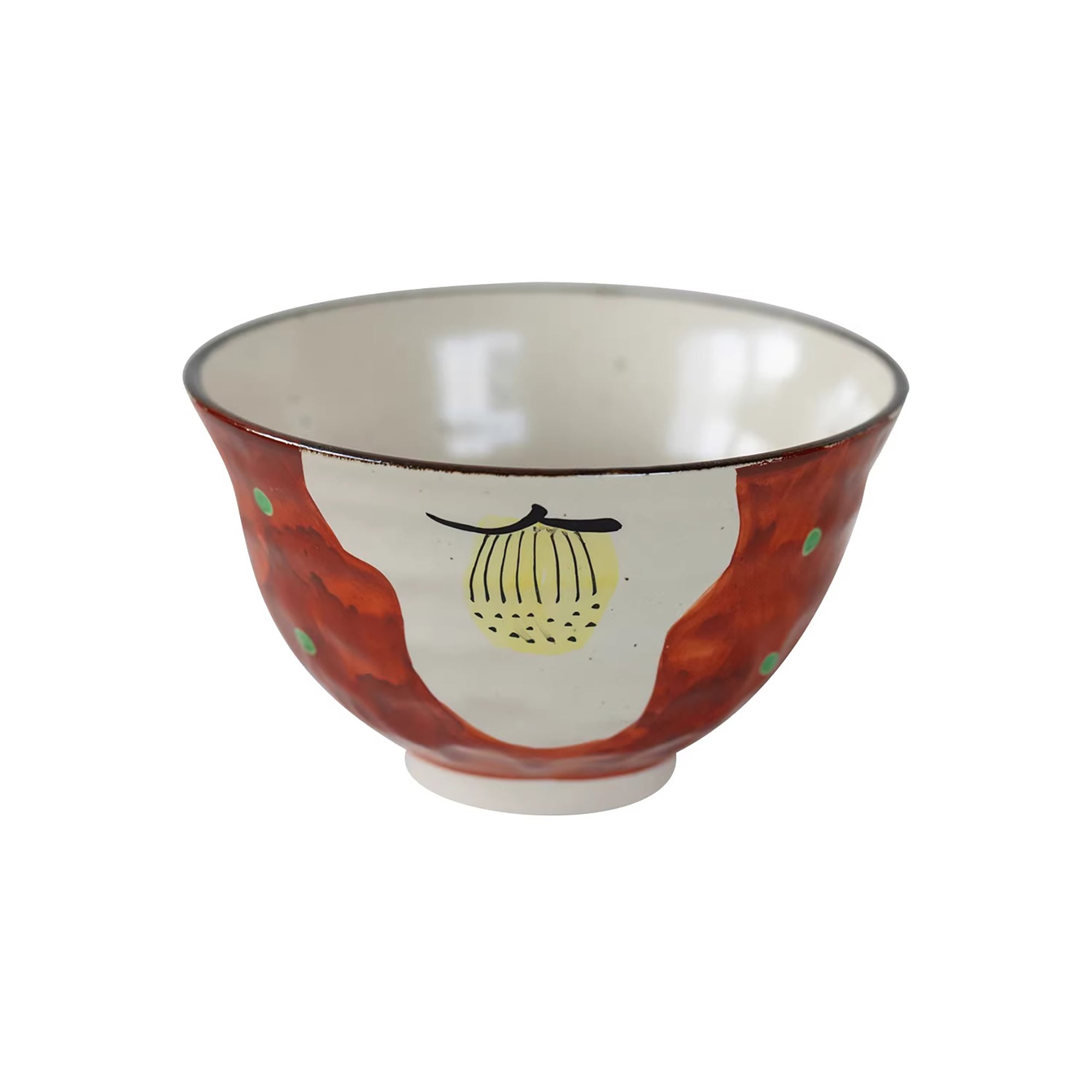 Bol à ramen Setoyaki Akae motif floral traditionnel