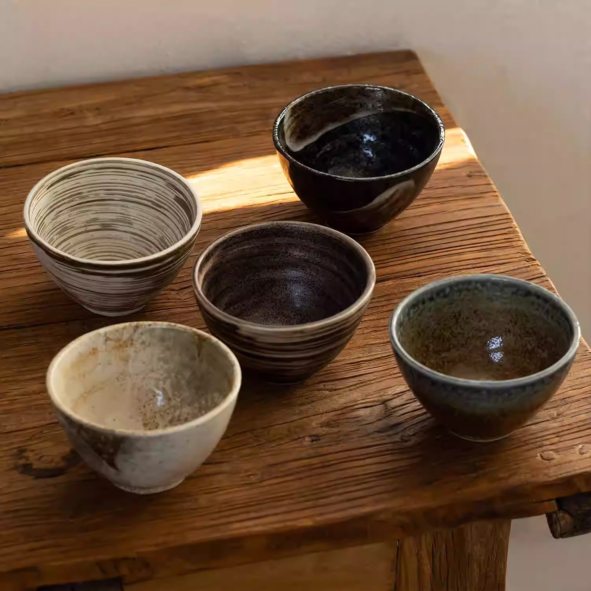 Bol Minoyaki en grès style minimaliste japonais