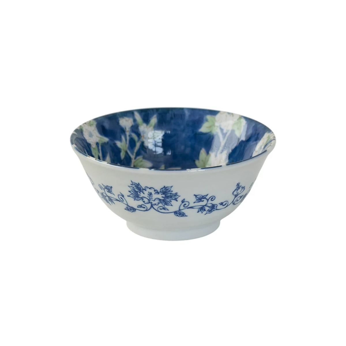Bol Mino-yaki à motifs de fleurs d&