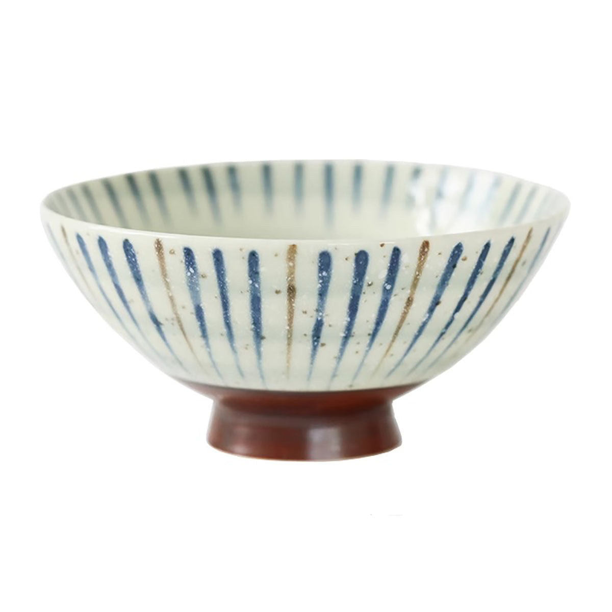 Bol en céramique Minoyaki avec Motif Suji-Tokusa