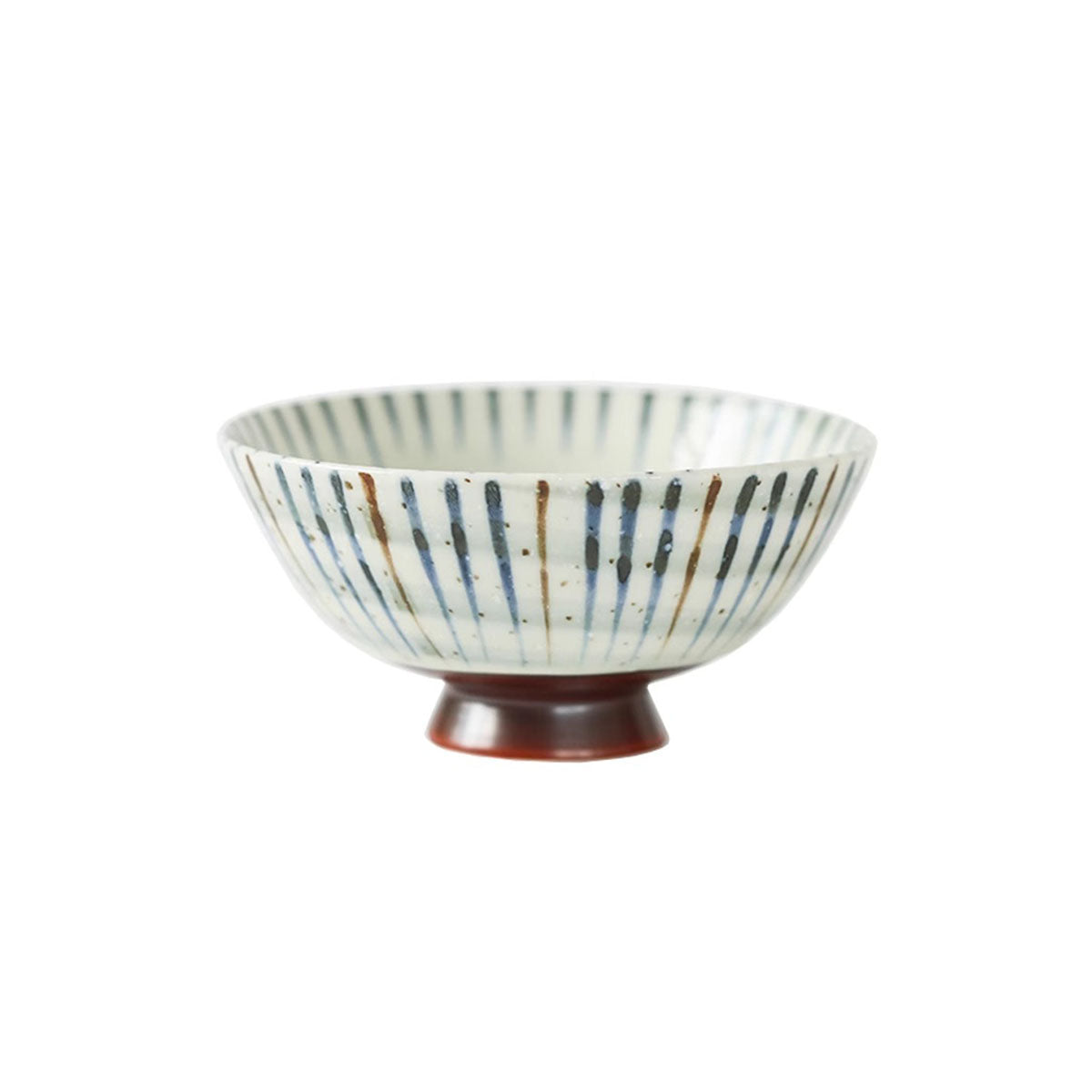 Bol en céramique Minoyaki avec Motif Suji-Tokusa