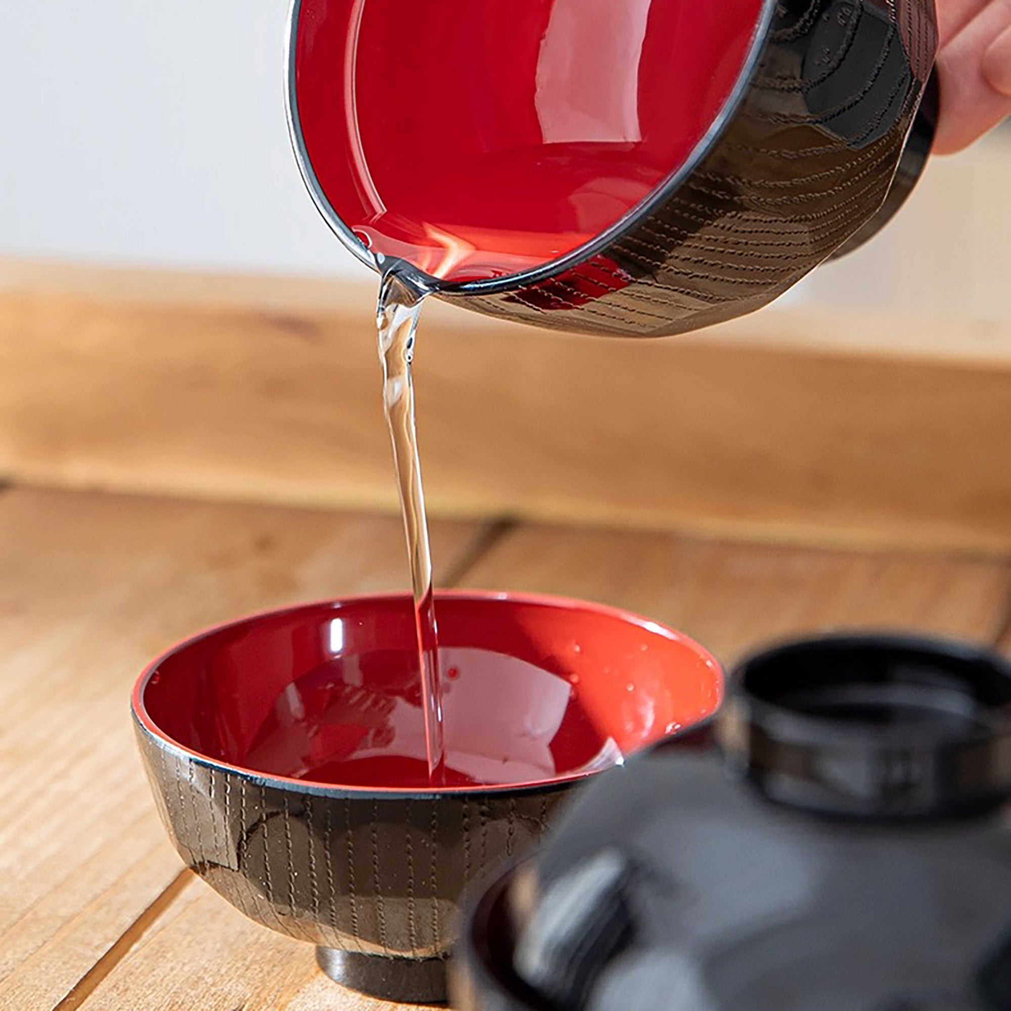 Bol à soupe Style laqué Yamanaka avec couvercle