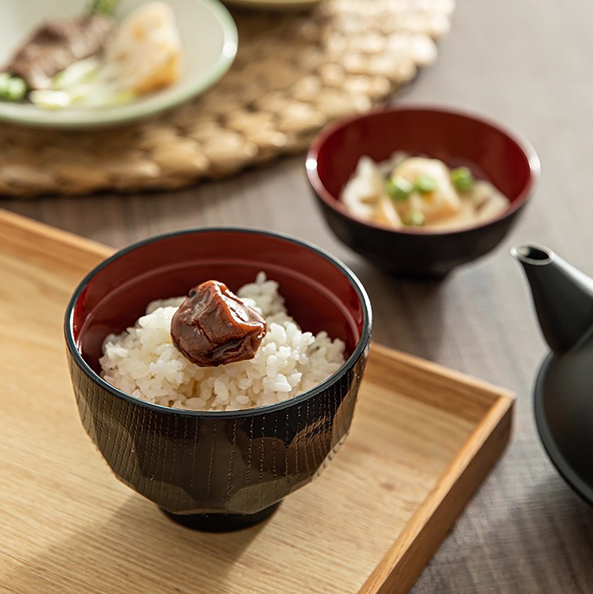 Bol à soupe Style laqué Yamanaka avec couvercle