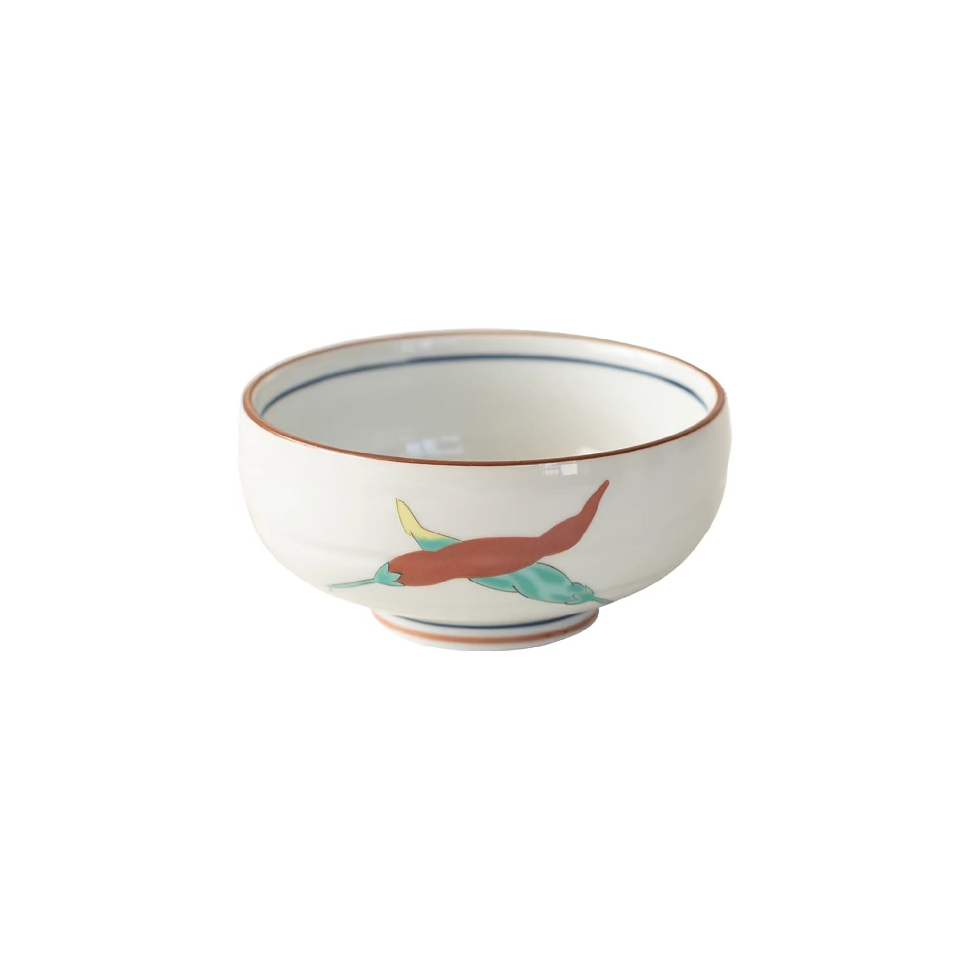 Set de bols ronds Aritayaki bleu et rouge