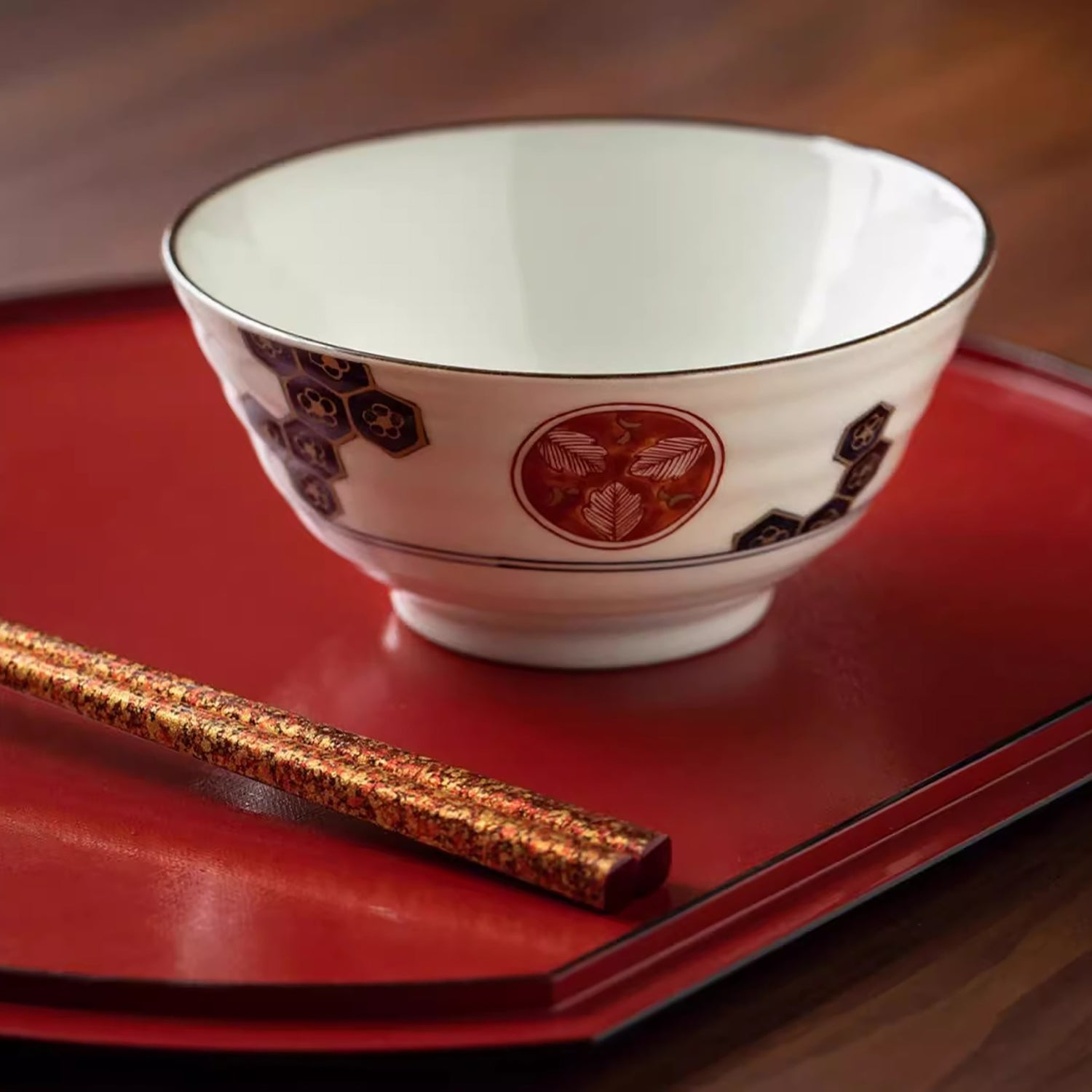 Bols japonais en céramique Mino-yaki avec Style Ko-Imari