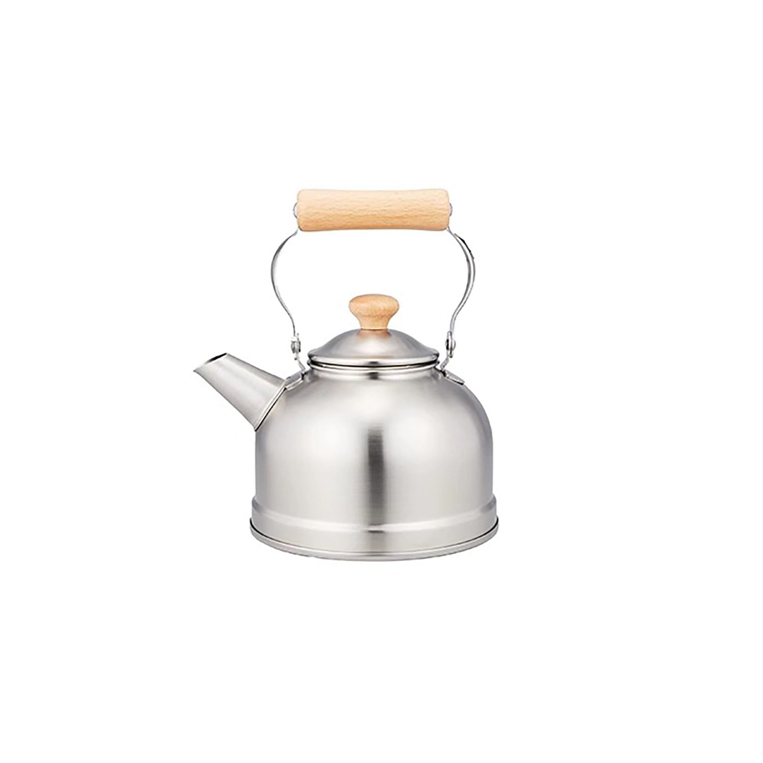 Bouilloire japonaise en inox FREIZ avec poignée en bois