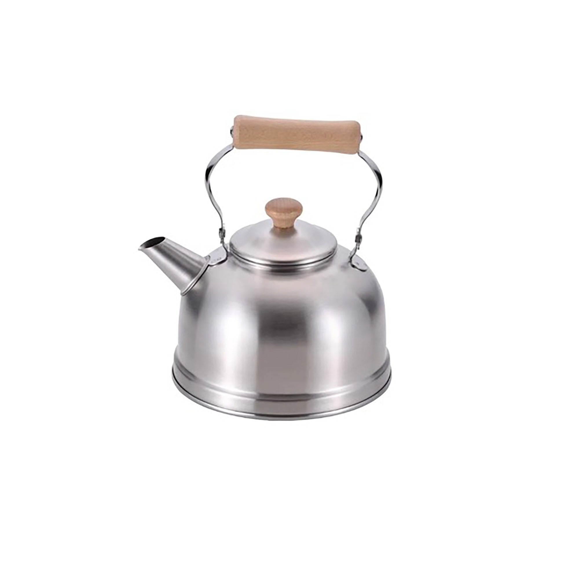 Bouilloire japonaise en inox FREIZ avec poignée en bois