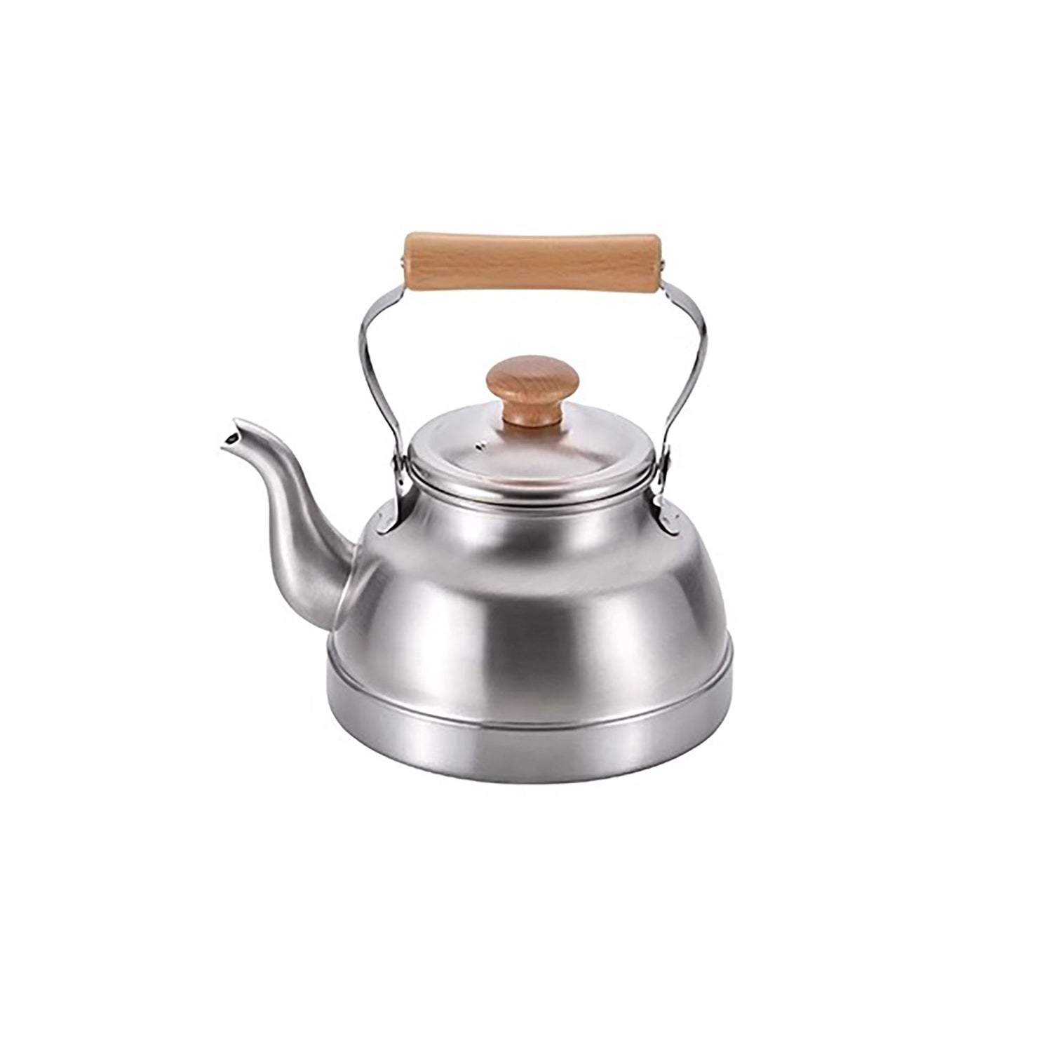 Bouilloire japonaise en inox FREIZ avec poignée en bois