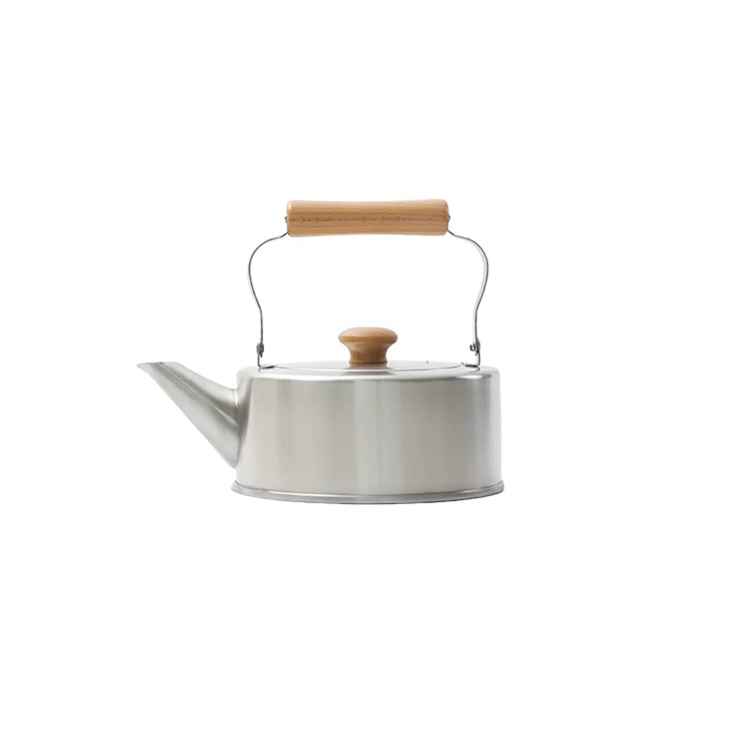Bouilloire japonaise en inox FREIZ avec poignée en bois