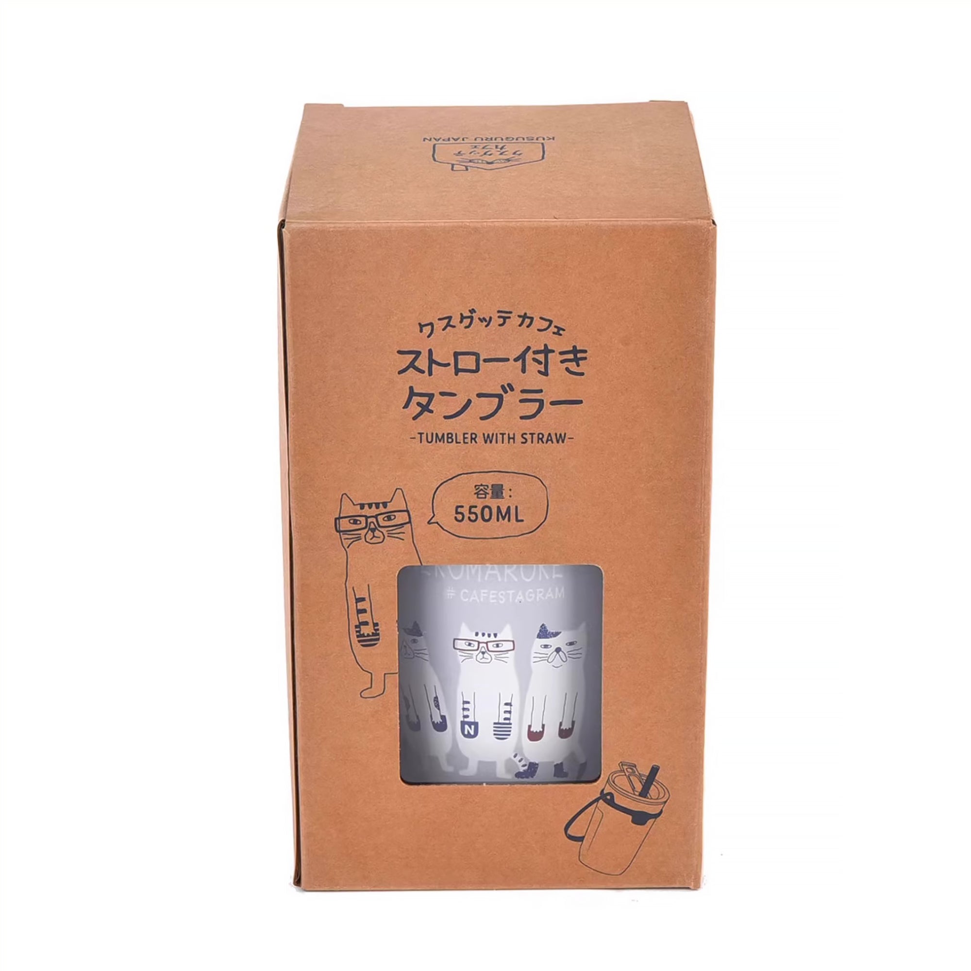 Bouteille isotherme Kusuguru avec paille