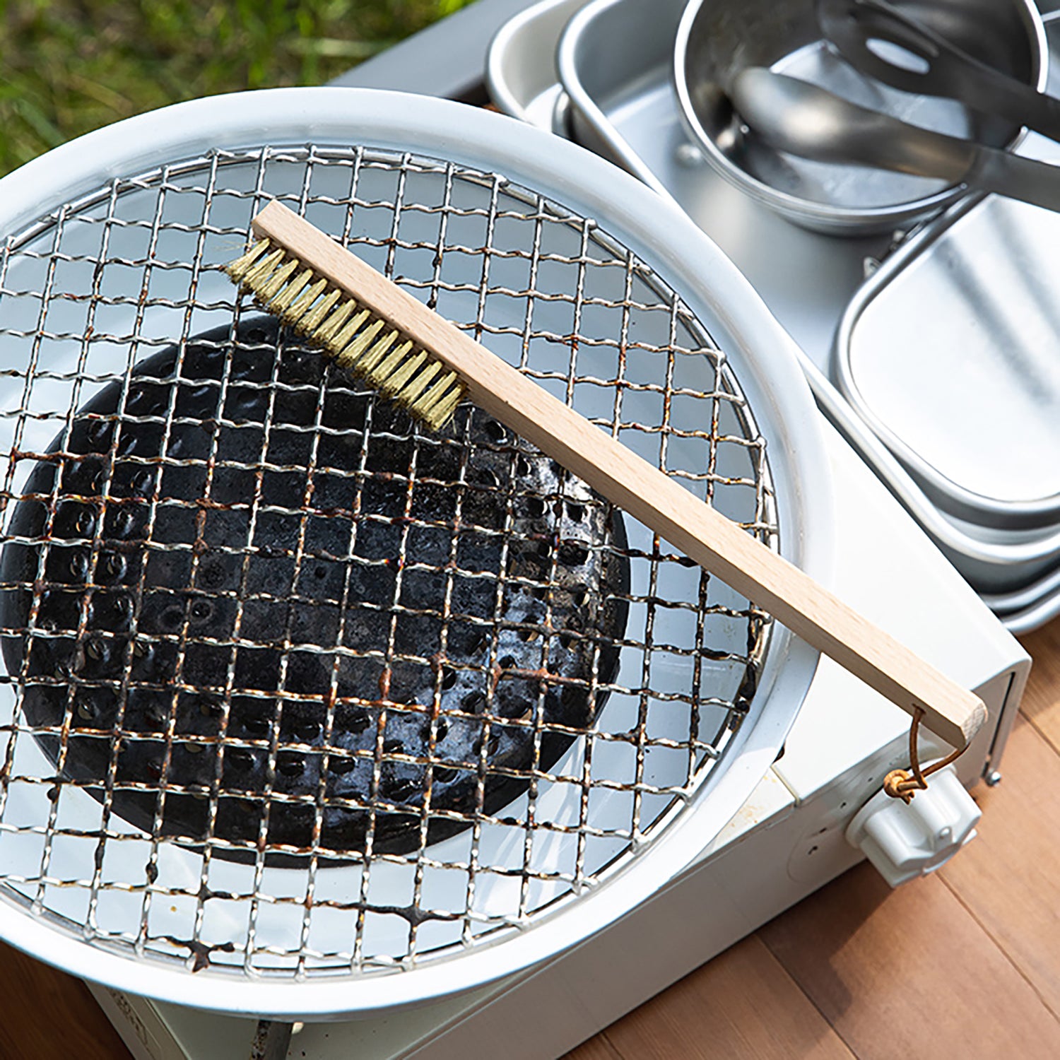 Brosse de nettoyage pour grille de barbecue Shimoyama