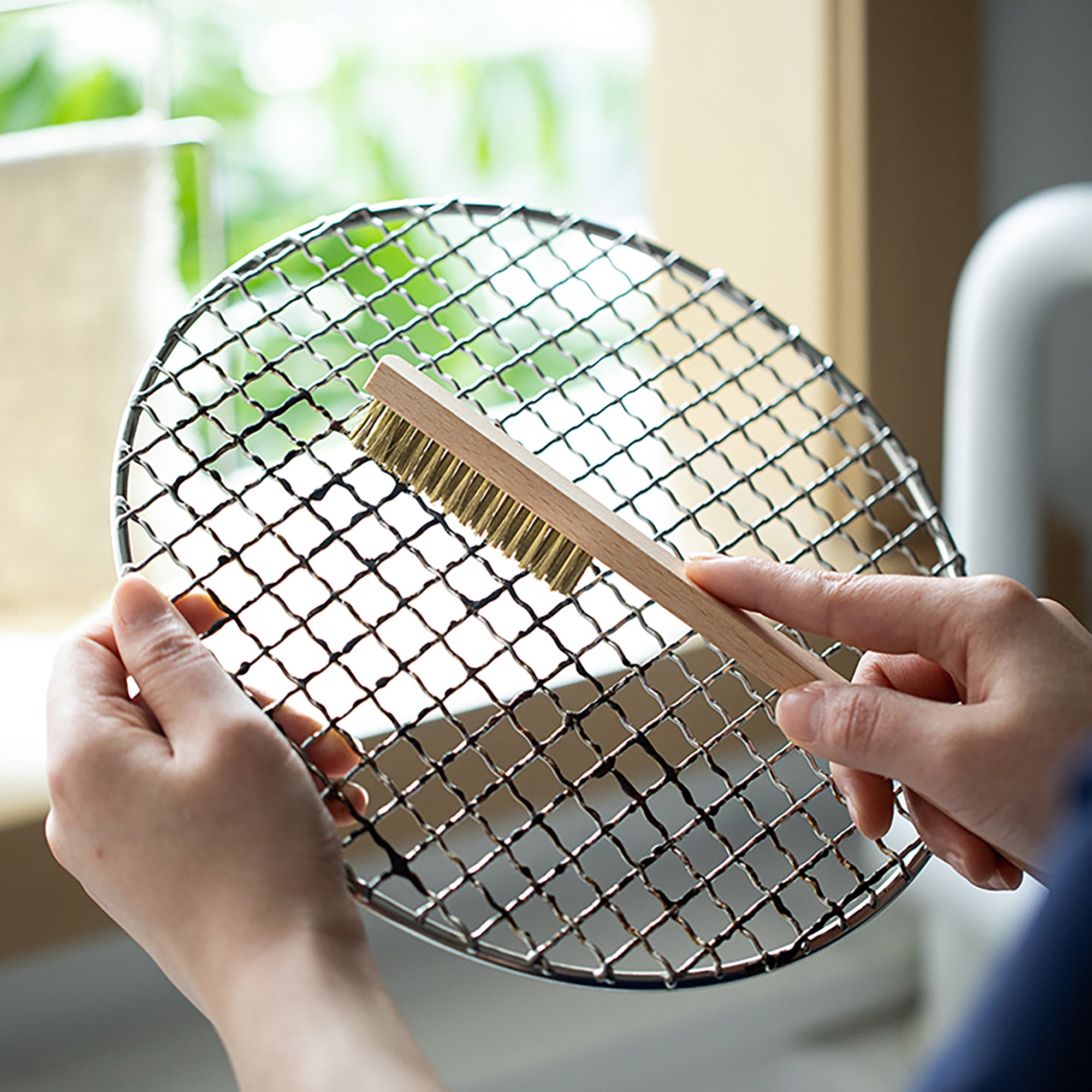 Brosse de nettoyage pour grille de barbecue Shimoyama