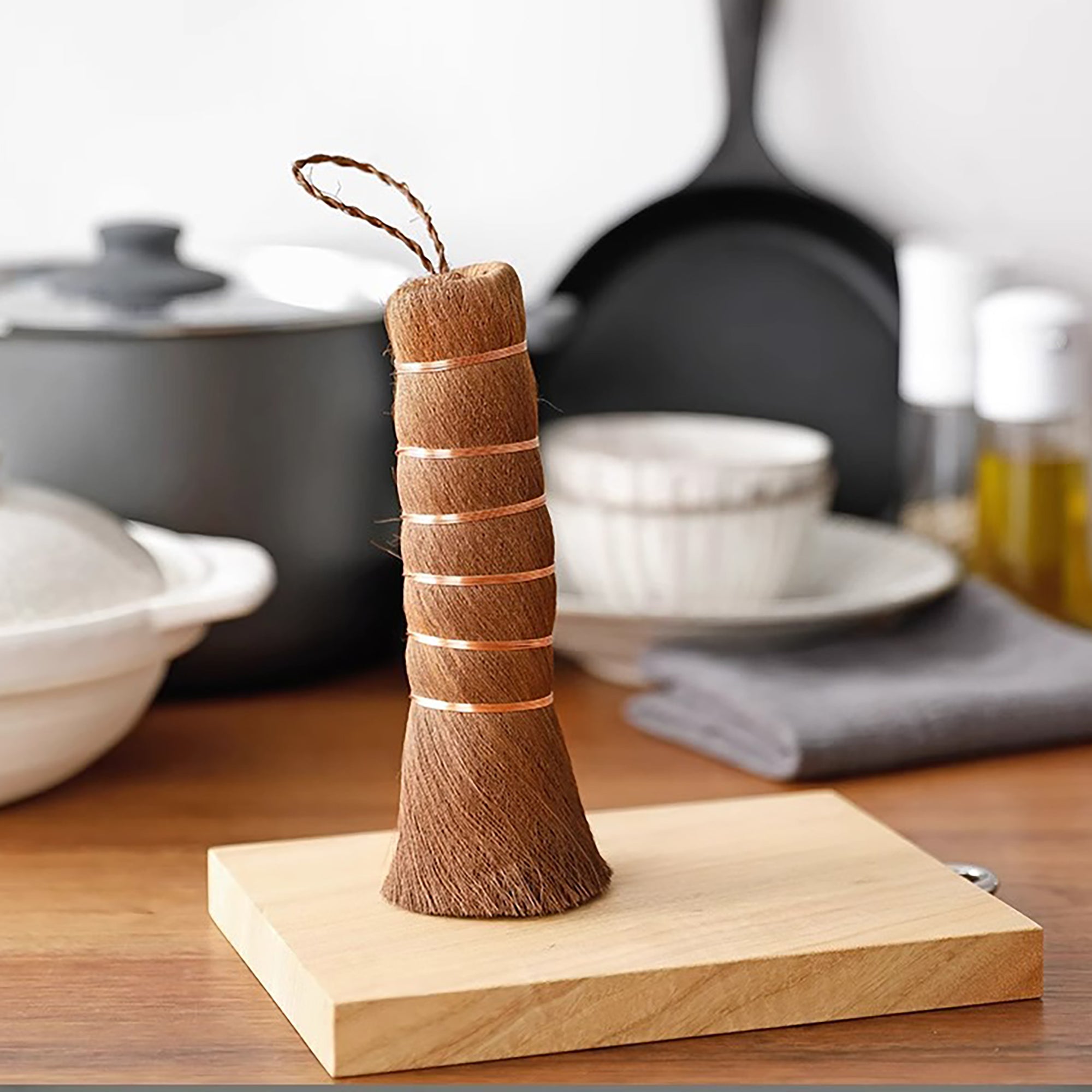 Brosse à récurer avec Fibres de palmier naturelles Shimoyama