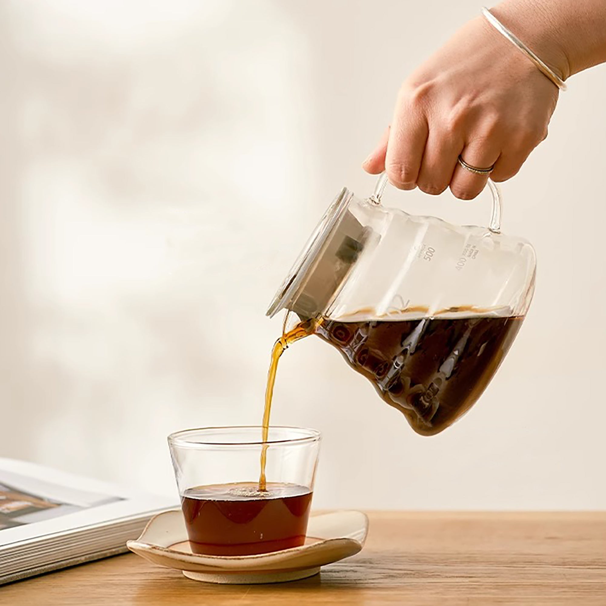 Carafe à café en verre